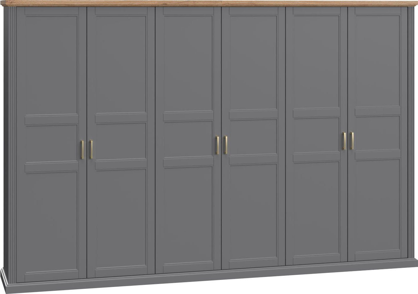Home affaire Kleiderschrank "Tara, wahlweise 4 Breiten, hoher Schrank 227cm günstig online kaufen
