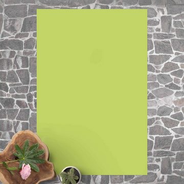 Teppich Vinyl Wohnzimmer Schlafzimmer Flur Küche Einfarbig modern, Bilderdepot24, rechteckig - grün glatt, nass wischbar (Küche, Tierhaare) - Saugroboter & Bodenheizung geeignet