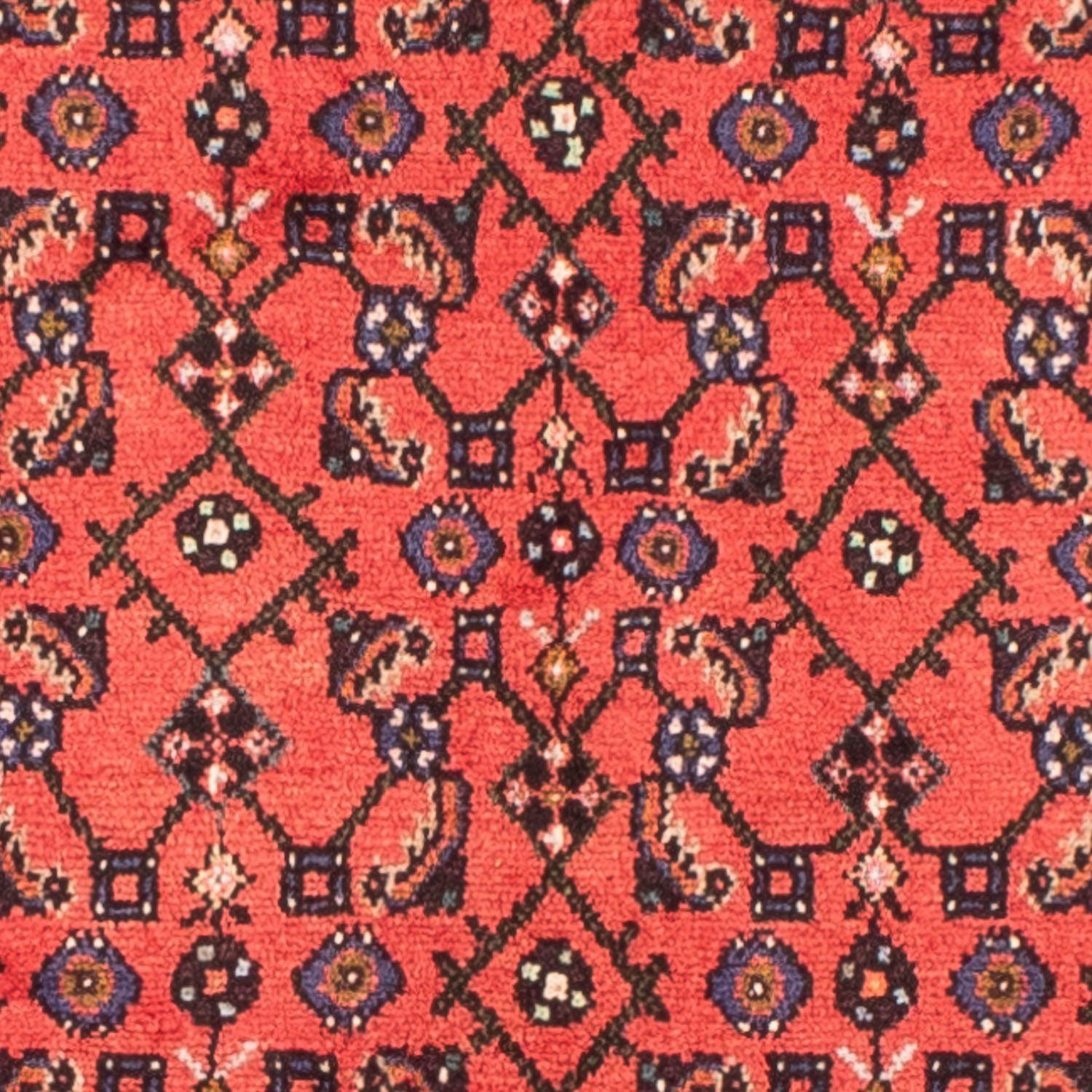Orientteppich Perser Wohnzimmer, - 150 rechteckig, Handgeknüpft, - mm, rot, 210 morgenland, - Einzelstück Nomadic x 10 Zertifikat Höhe: mit cm