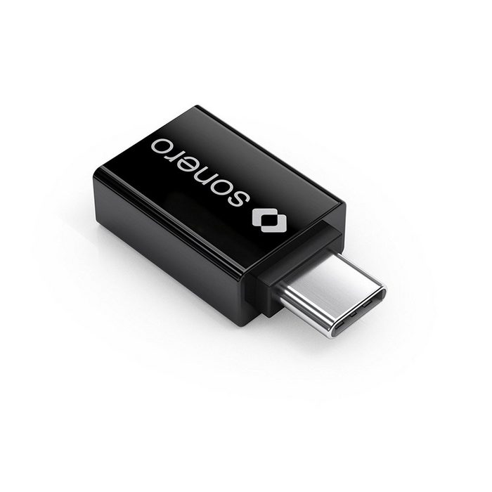 sonero Sonero U-A101 USB-Adapter (USB-C Stecker auf USB-A Buchse) schwarz USB-Kabel