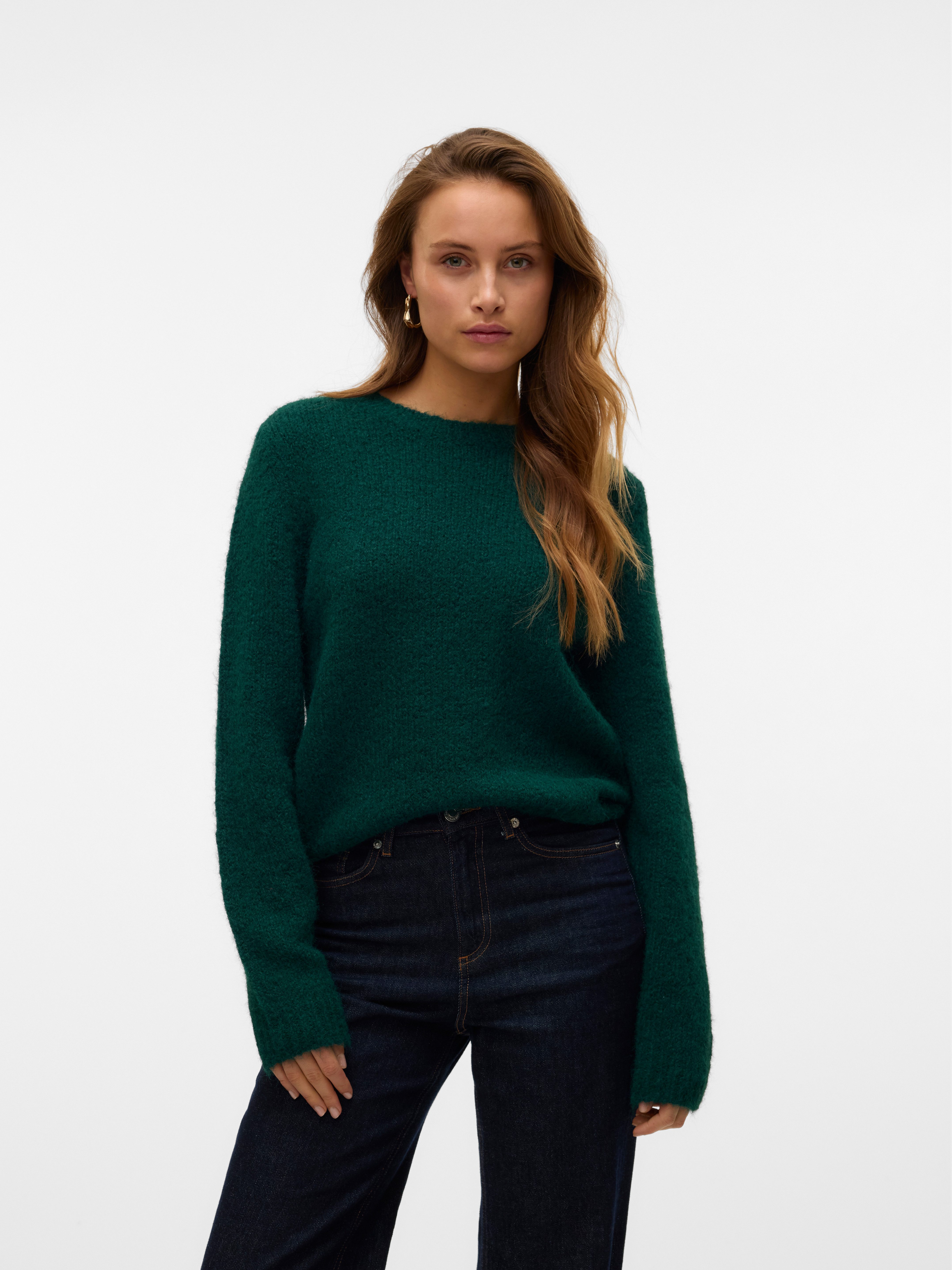 Vero Moda Strickpullover VMNOVAH LS O-NECK PULLOVER GA NOOS günstig online kaufen