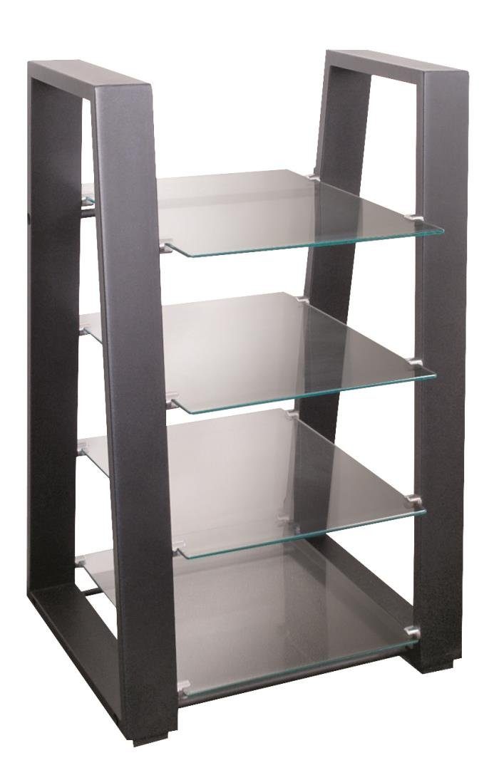 my wall TV-Ständer myWall HiFi Geräte Regal belastbar bis je 10 kg pro Glasplatte