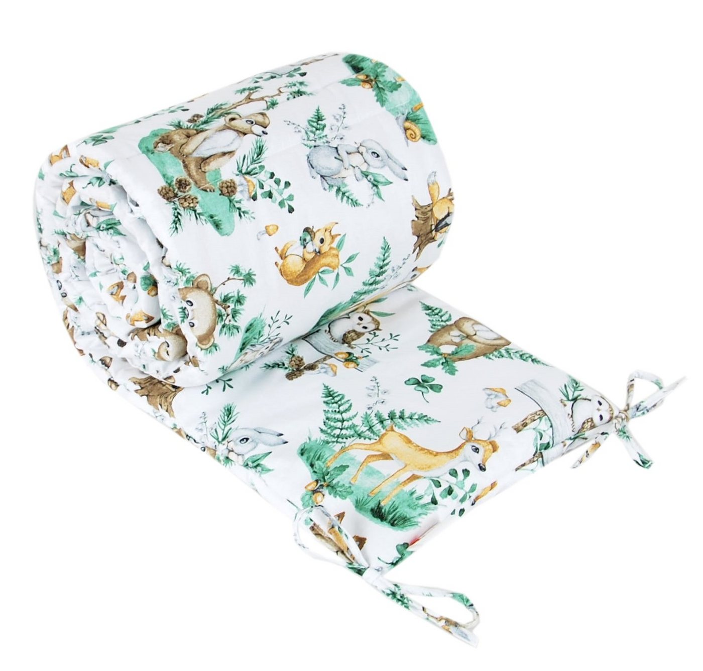 BabyLux Bettnestchen BABYLUX Bettumrandung NESTCHEN Bettnestchen 210 x 30 cm Babybett, 123. Waldtiere