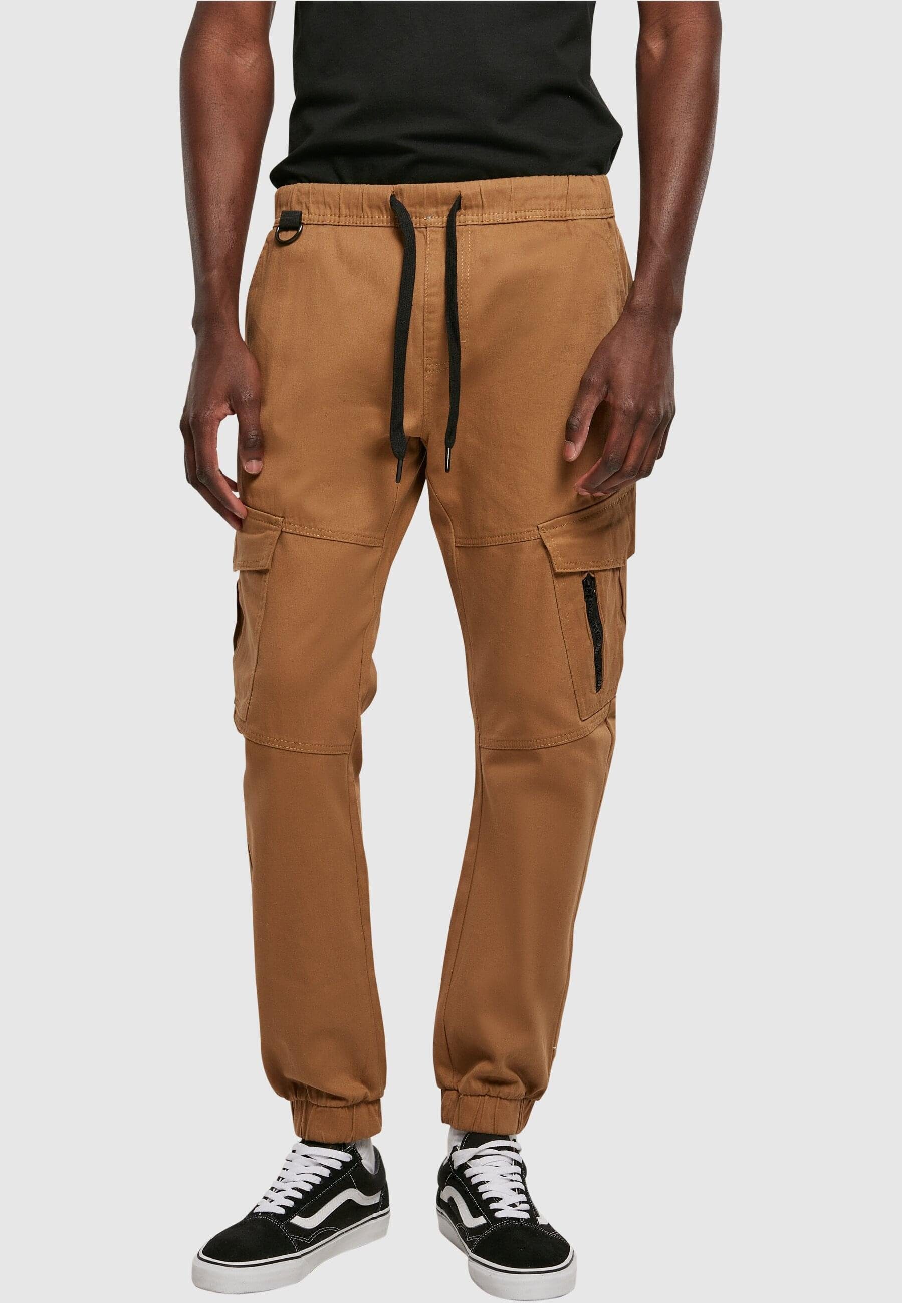 (1-tlg) Herren D-Ring Jogger W/ Cargo Zipper chestnut Kapuzensweatjacke Southpole &