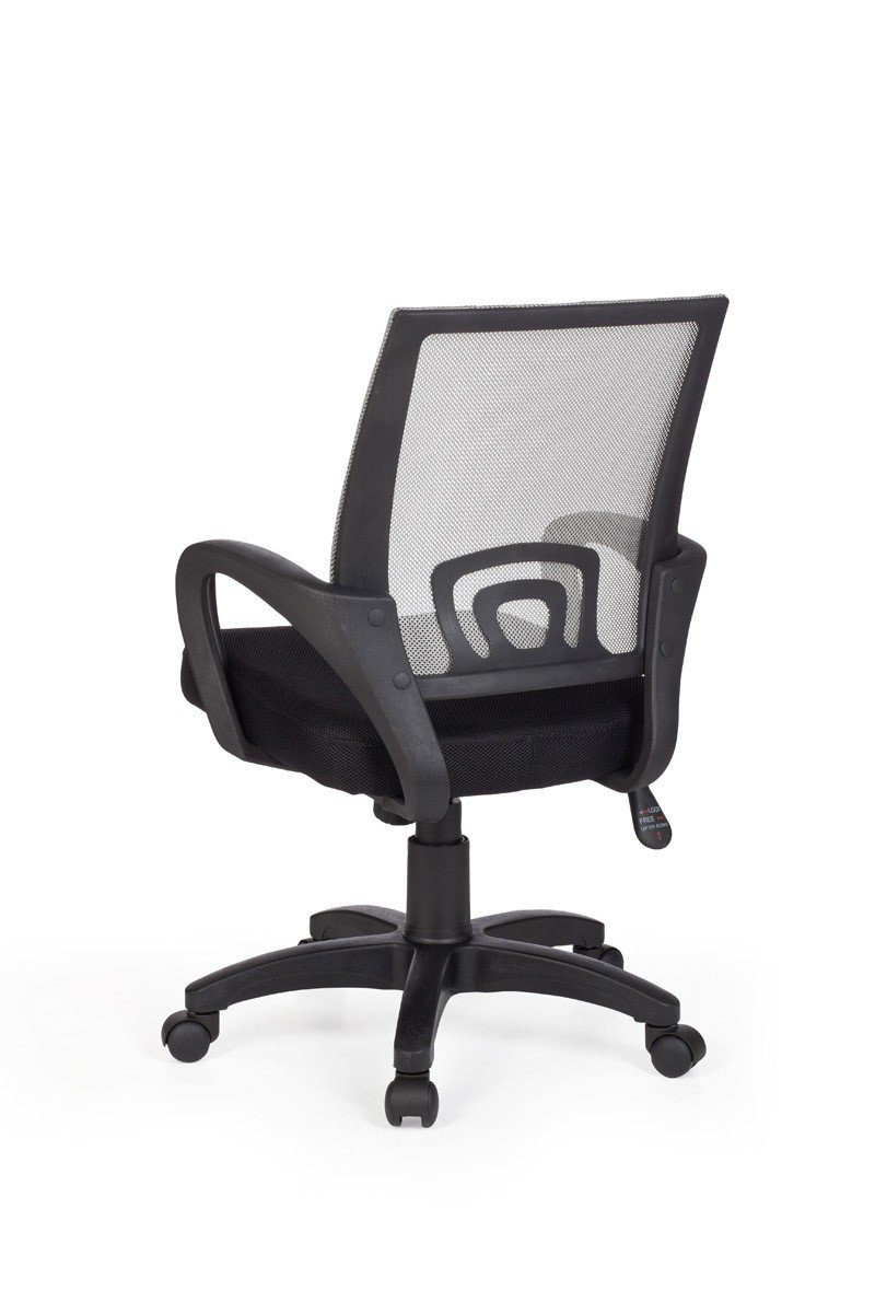 Schreibtischstuhl Drehstuhl Armlehne), (Bürostuhl mit Weiß Jugendstuhl Amstyle grau Bürodrehstuhl SPM1.078 ergonomisch