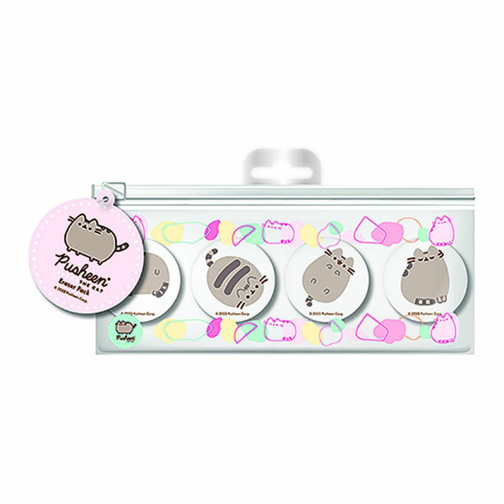 PYRAMID Radiergummi Packung mit 4 Pusheen Radiergummis (Botanisch)