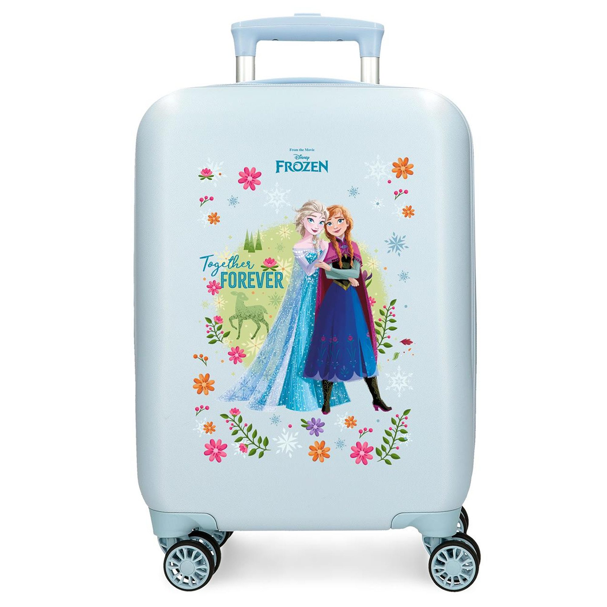 Kinderkoffer Frozen Trolley 50 cm – Hartschalenkoffer mit 360° Rollen und Schloss