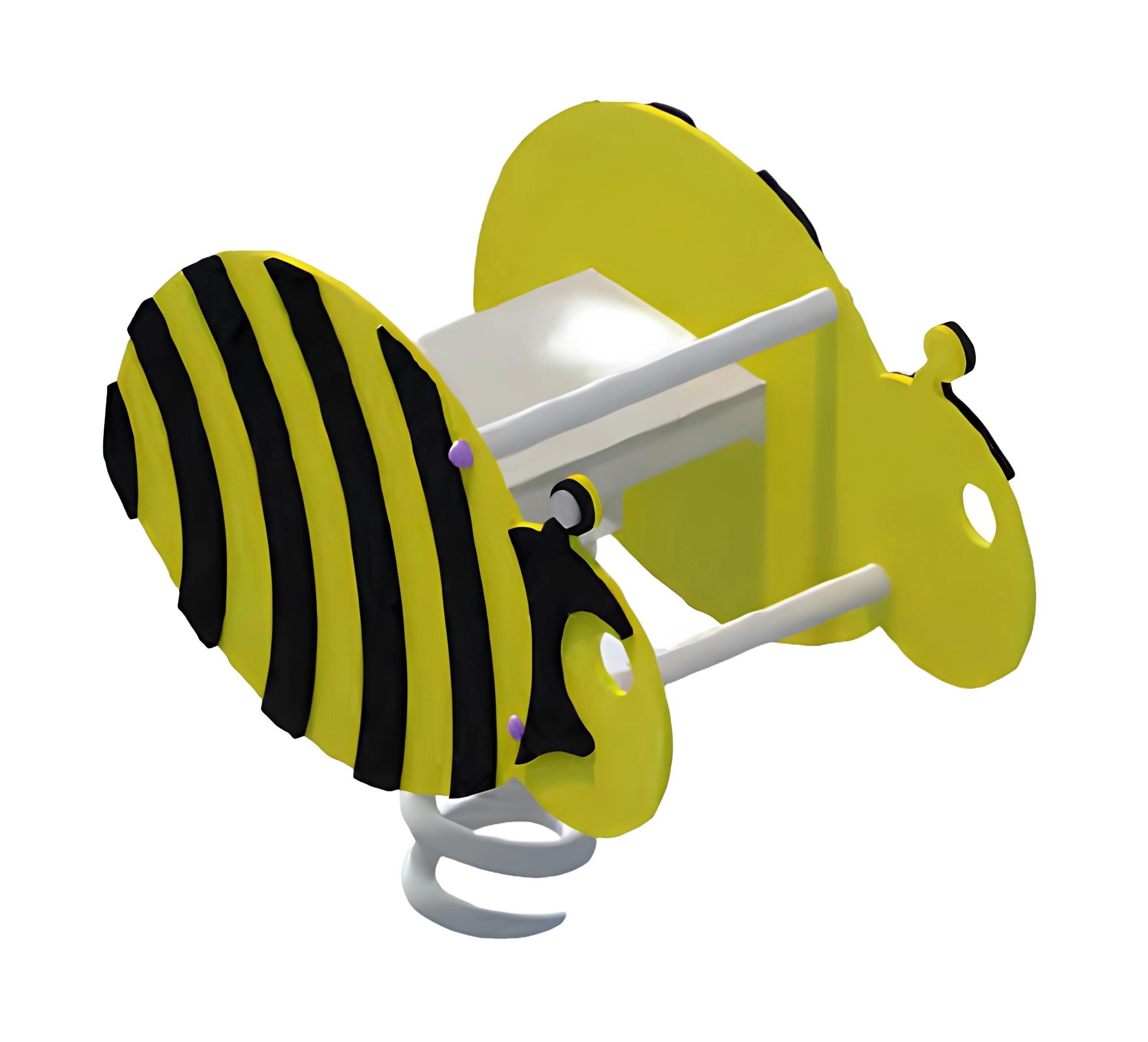 JVmoebel Federwippe Schaukelwippe "Biene" aus robustem Material für den Garten (Federwippe) Made in Europa