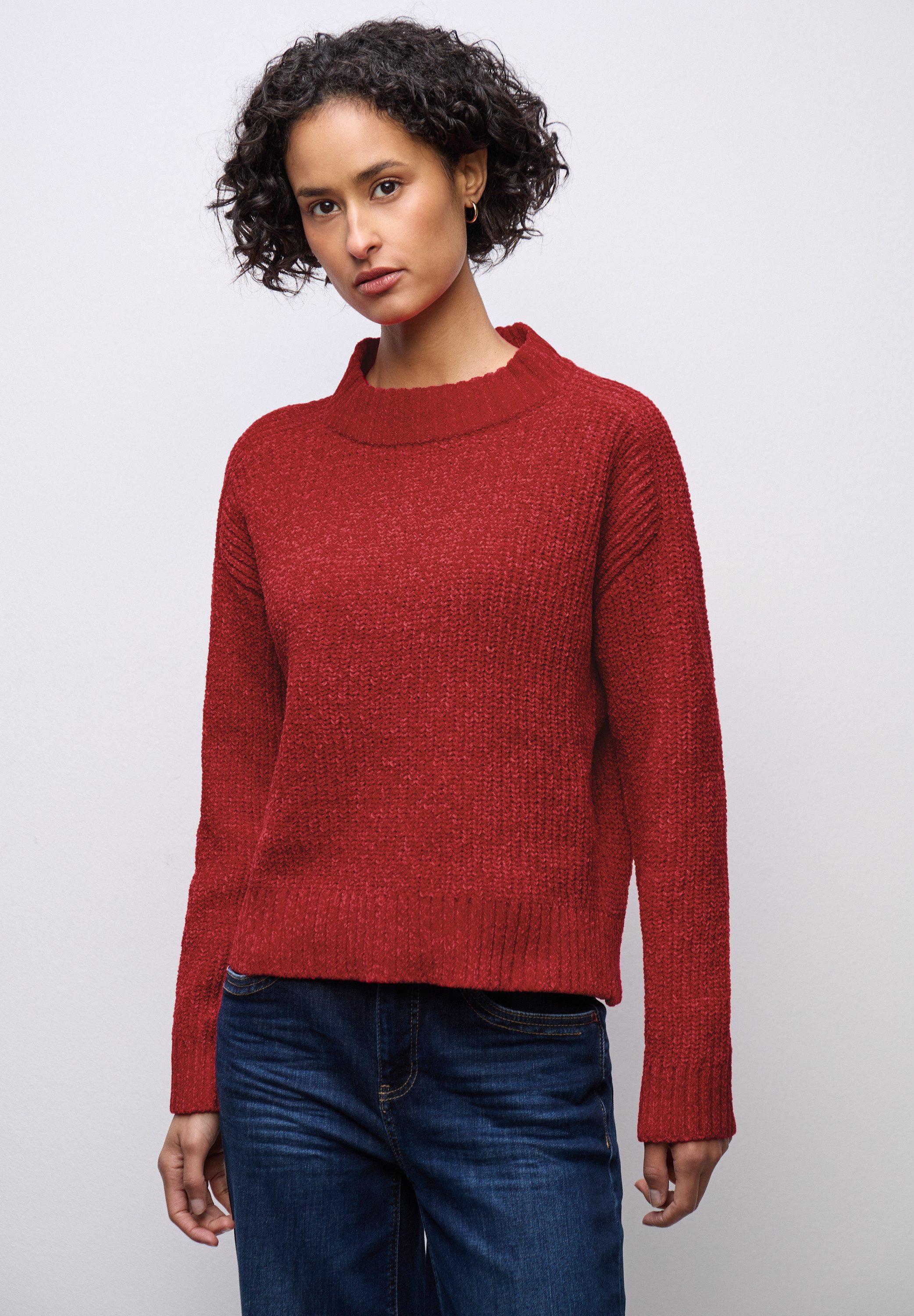 STREET ONE Strickpullover aus softem Materialmix günstig online kaufen