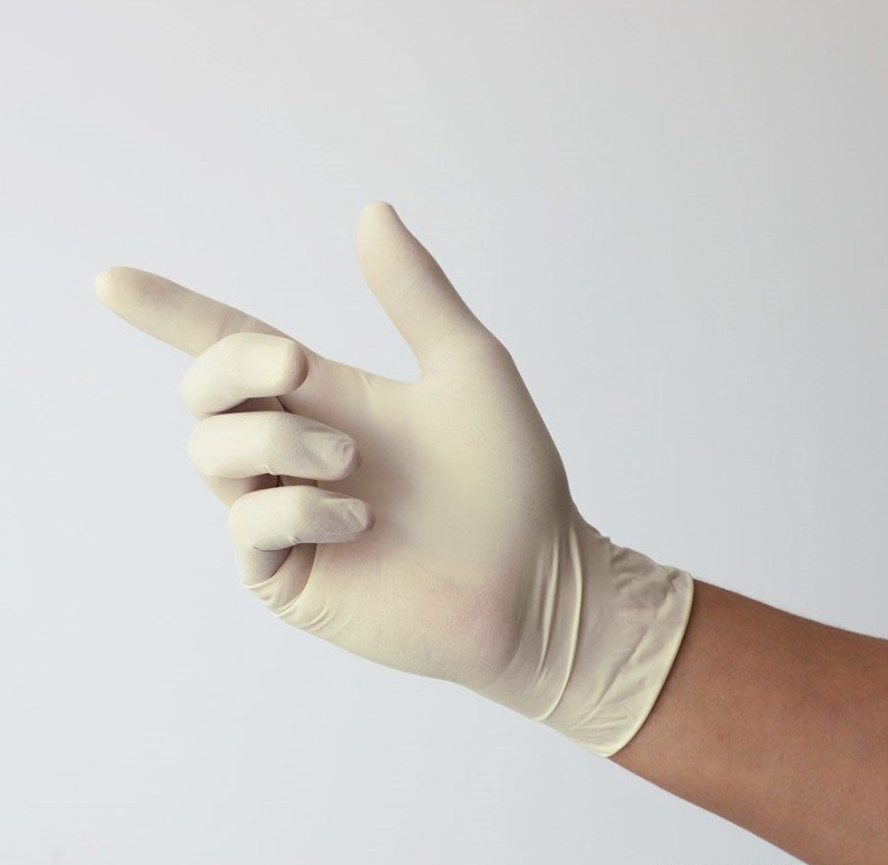 PAUL HARTMANN AG Latexhandschuhe Peha-soft Latex Comfort U.-Handschuhe (Einmalhandschuhe, 100-St., hochwertige Latexhandschuhe unsteril) Hygienisch verpackt, Puderfrei