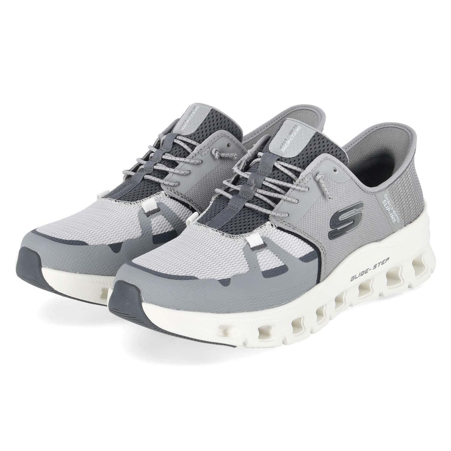 Skechers Skechers 232930 GYCC Herren Textil & Synthetik grau Schnürschuh günstig online kaufen