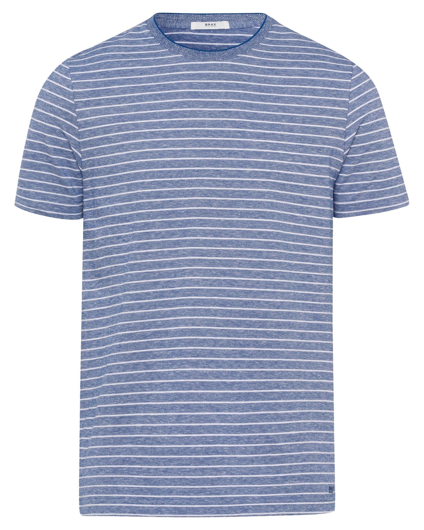 Brax T-Shirt Herren T-Shirt TIMO (1-tlg) blau