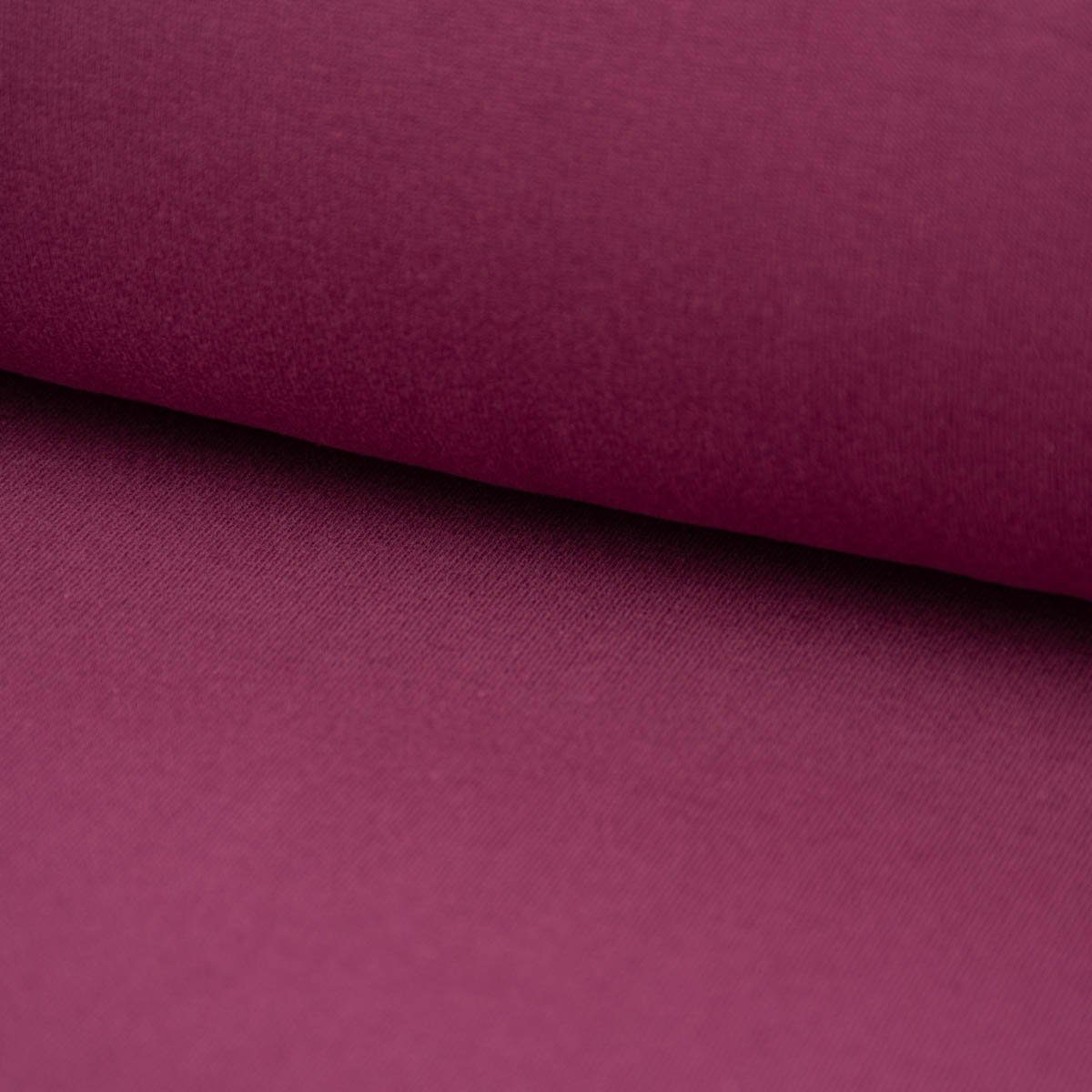 SCHÖNER LEBEN. Stoff Sweatstoff Meterware Bio Soft Sweat dünn uni Lila 1,5m Breite, allergikergeeignet