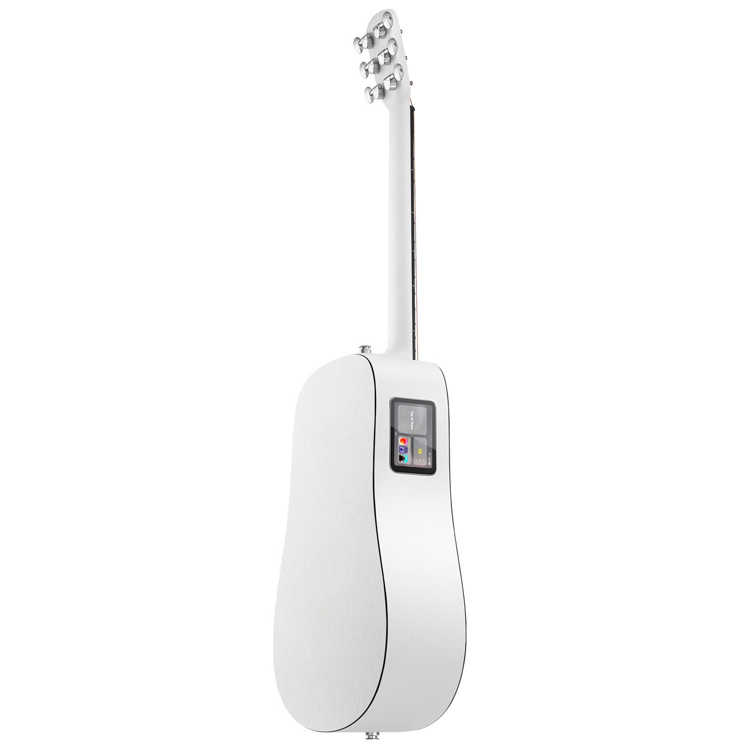 Lava Music Westerngitarre Lava Music Gitarre ME Play 36 Zoll Frost White, Westerngitarre, 6.35 Klinke, USB-C, Elektronische Akustik-Gitarre mit Effekten