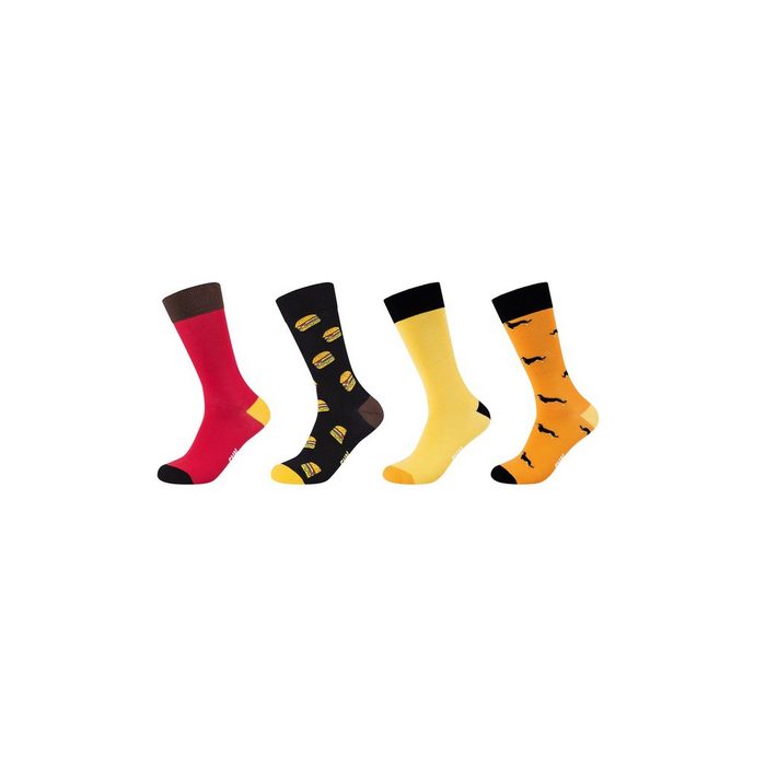 Fun Socks Socken Motifs Graphics (4-Paar) in farbenfrohem Design