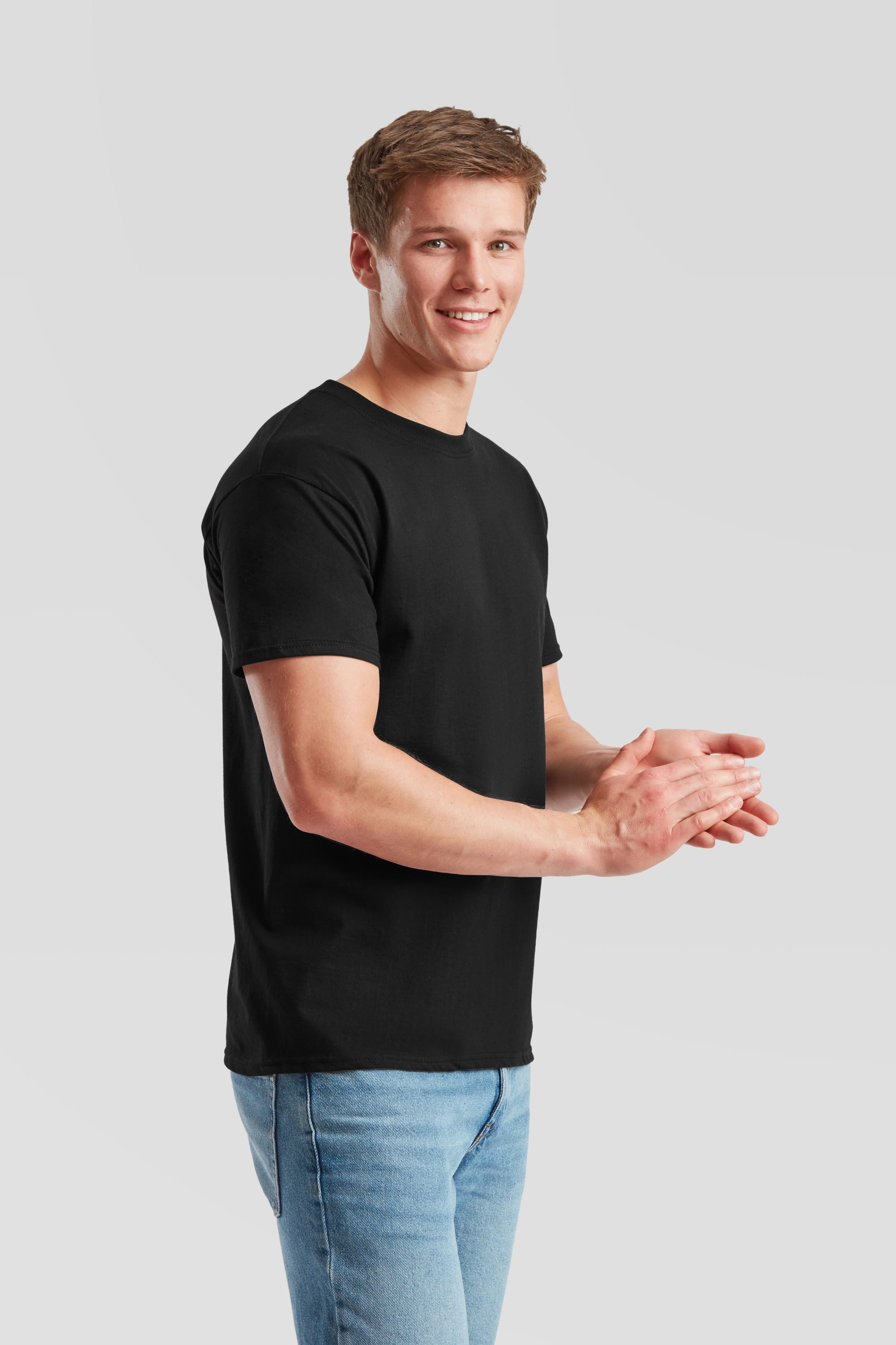 Fruit of the Loom Rundhalsshirt Iconic 195 T-Shirt – Bild 4 von 5