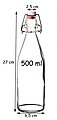 Bormioli Rocco Trinkflasche »Glasflaschen mit Bügelverschluss Giara 12−teilig − Füllmenge 500 ml − Höhe 27 cm − Draht−Bügelflasche rund mit Gummidichtung«, Bild 5