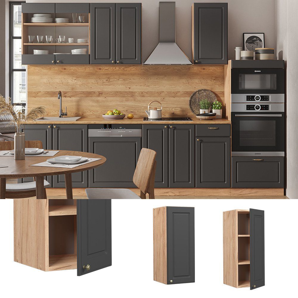 Vicco Hängeschrank Fame-Line, Anthrazit-Gold/Goldkraft Eiche, 30 günstig online kaufen