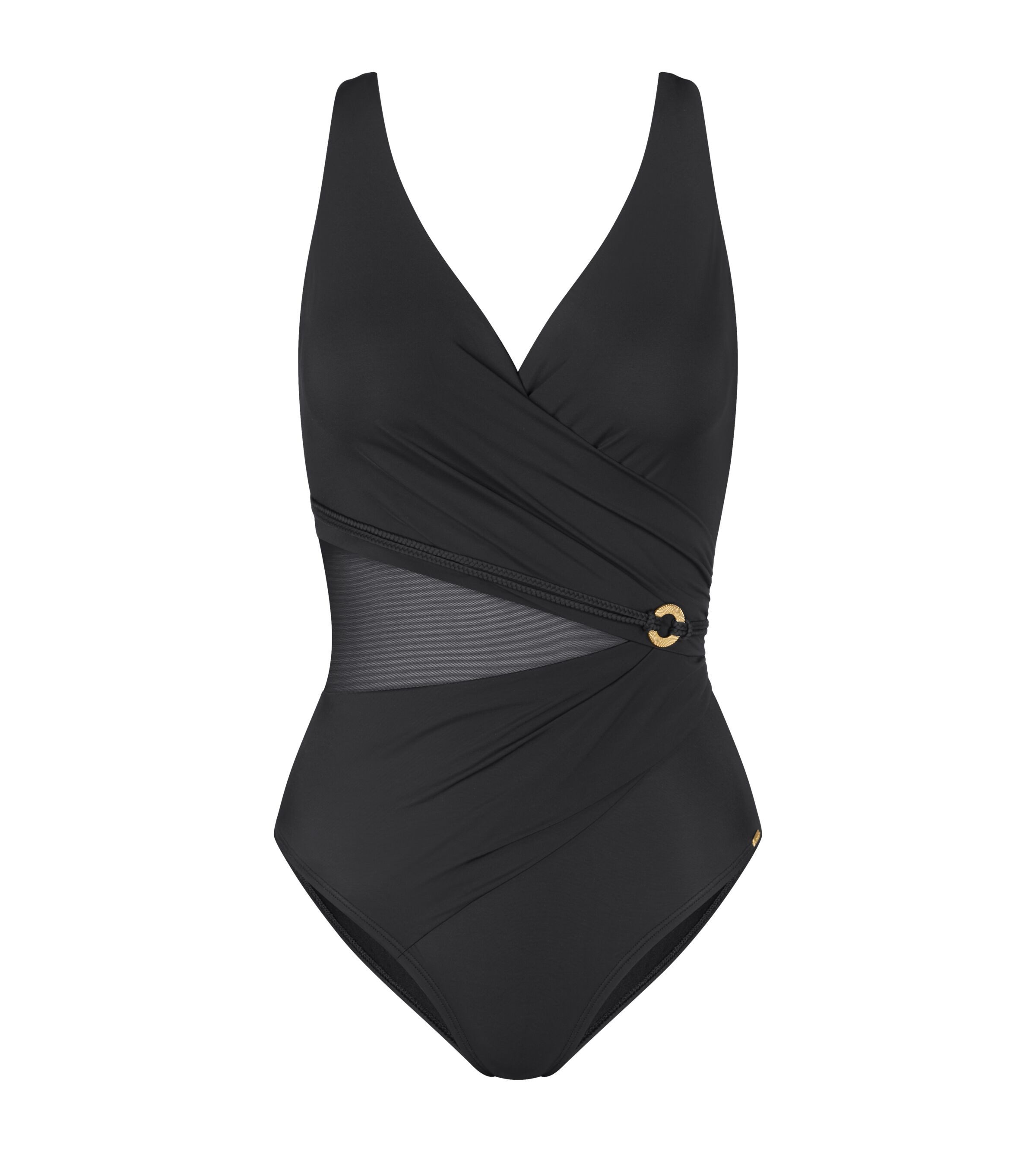 Triumph Badeanzug Summer Twist schmeichelhafte Drapierung mit Mesh-Einsatz