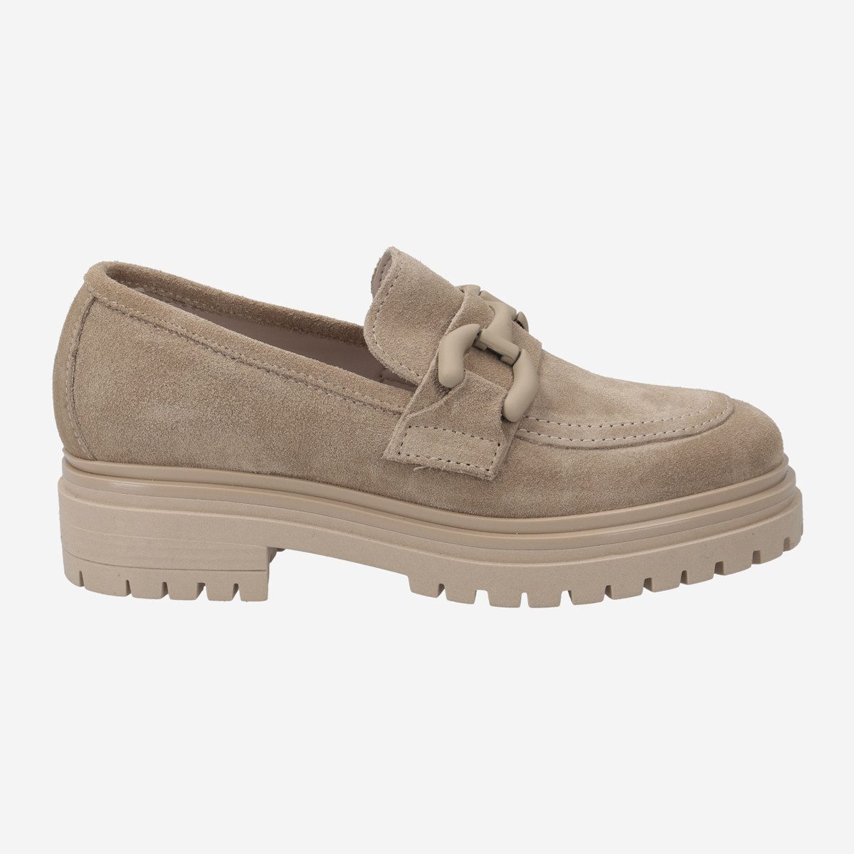 Lüke Schuhe GINNY CAMEL, Slipper & Mokassin in Beige für Damen Slipper