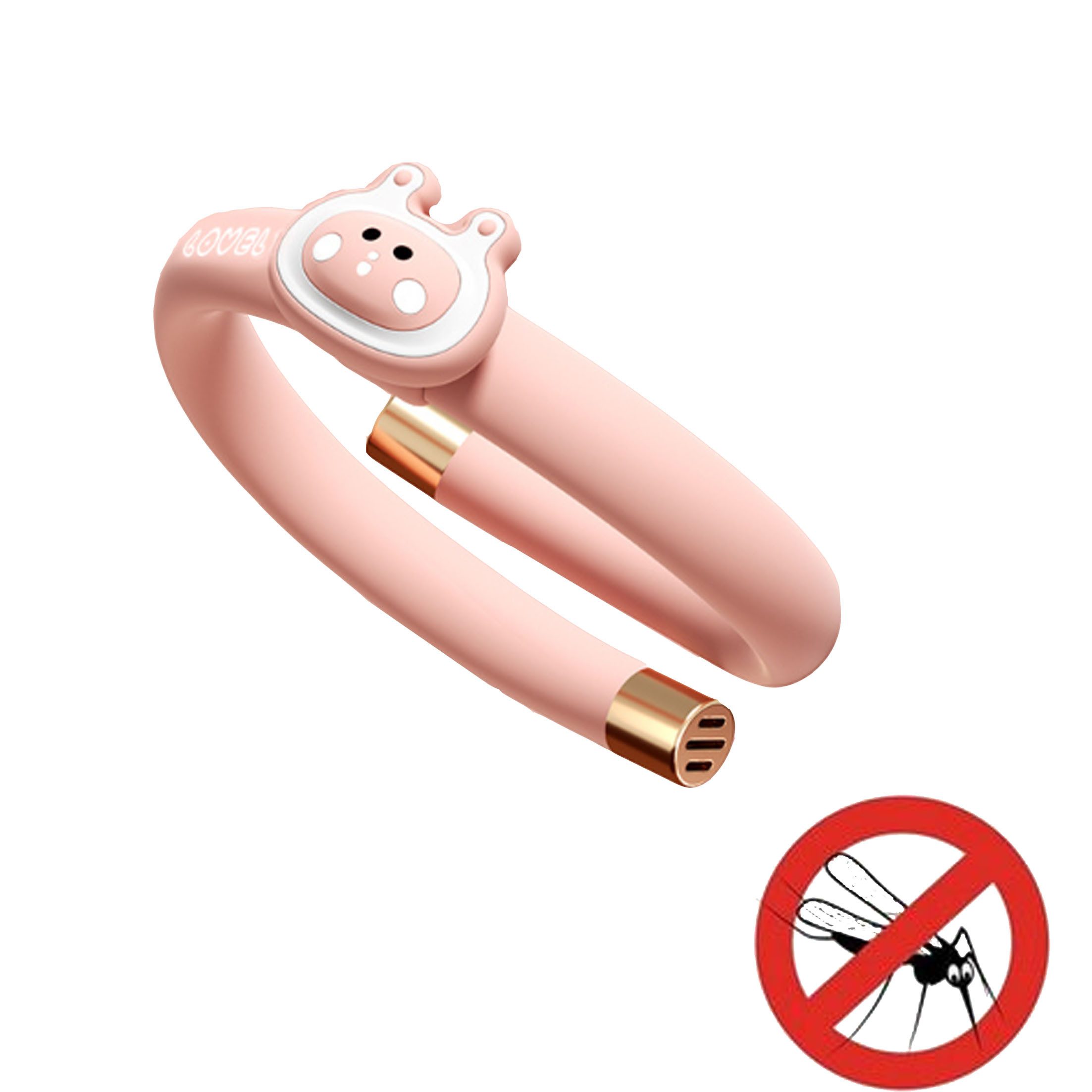 KINSI Moskitonetz Moskitoschutz-Armband für Erwachsene und Kinder im Freien gegen Mücken, 6 Ersatzölstäbchen für 240 Tage lang anhaltenden Schutz