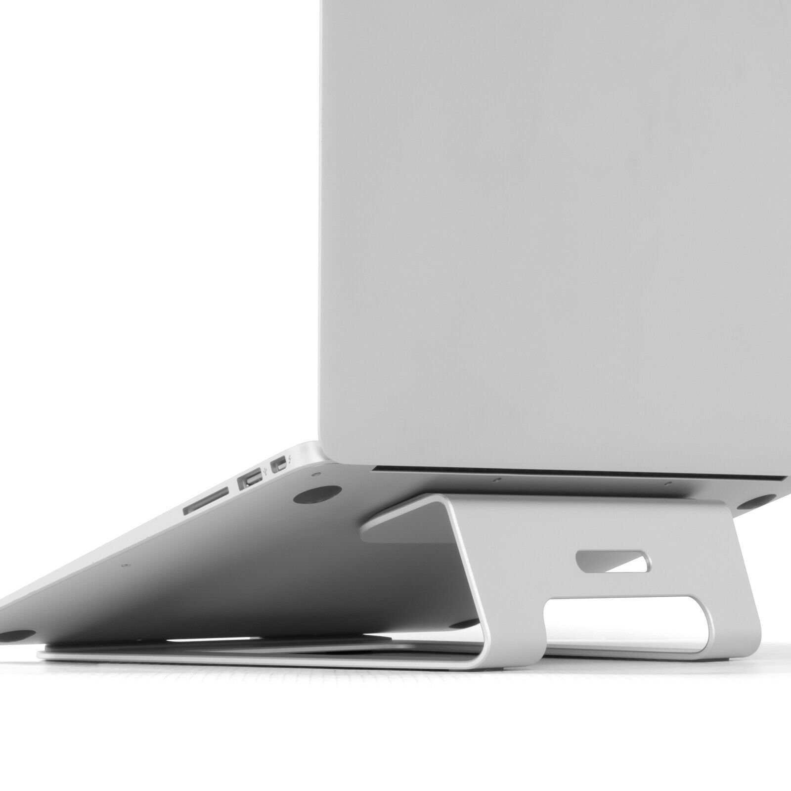 Steelboxx »Aluminium Multi Laptop Aufsteller Universal Notebo«  Laptop-Ständer, (bis 15 Zoll, 1-tlg., Ihr Laptop / Notebook fliegt nun  nicht mehr irgendwo herum sondern hat somit einen festen Platz auf Ihrem  Schreibtisch oder
