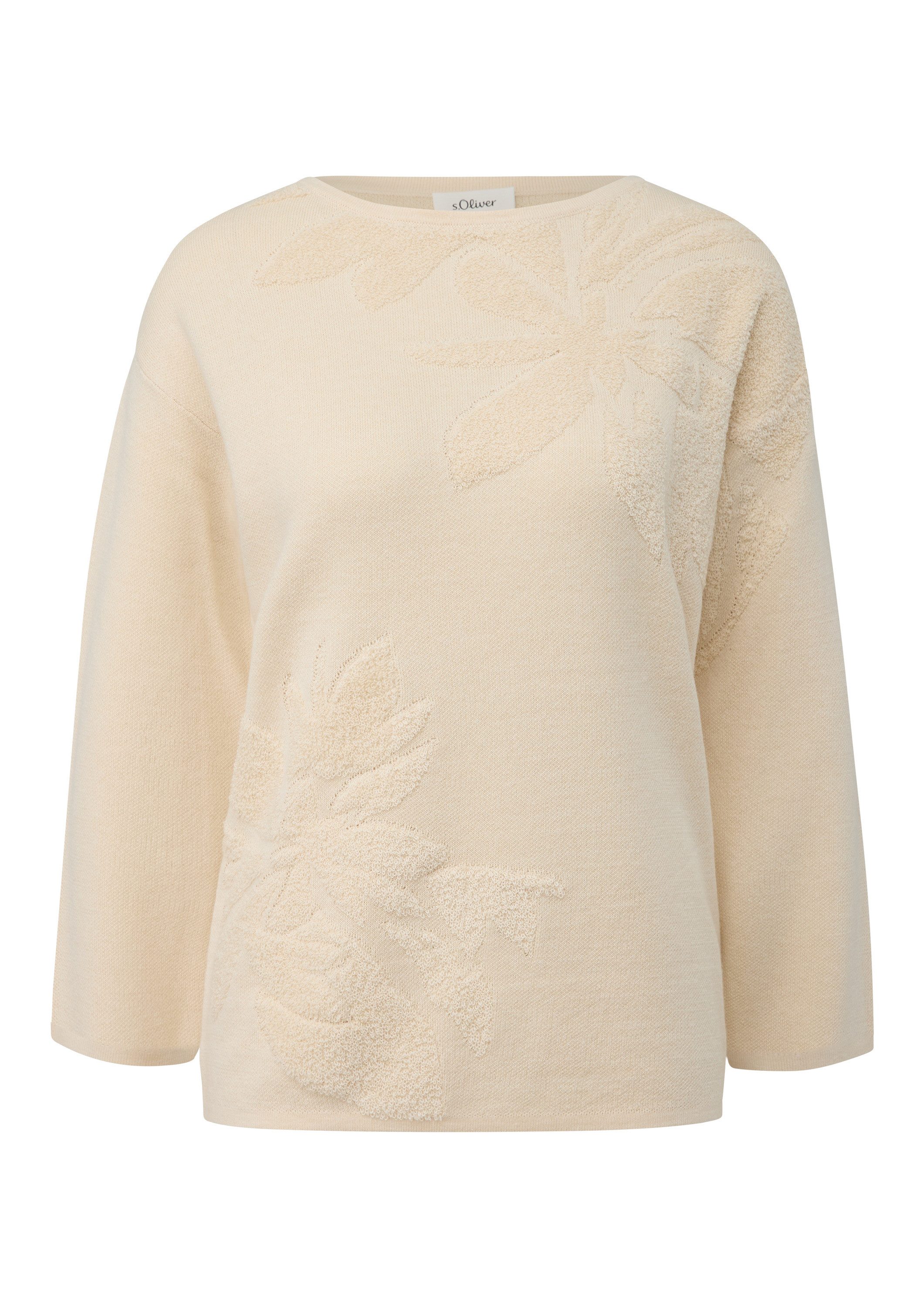 s.Oliver Longpullover Strickpullover Pullover mit dekorativem Strickmuster günstig online kaufen