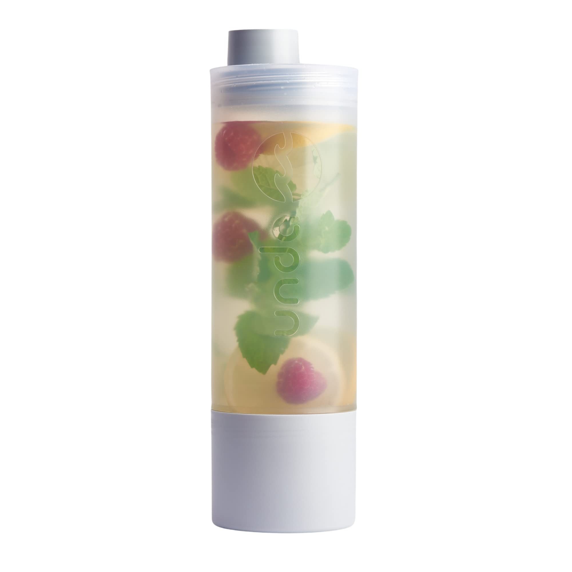 UNDA Trinkflasche All In One Multifunktionsflasche: Trinkflasche mit großem Becher, 550 ml - 3 Funktionen in einer Flasche, BPA-frei