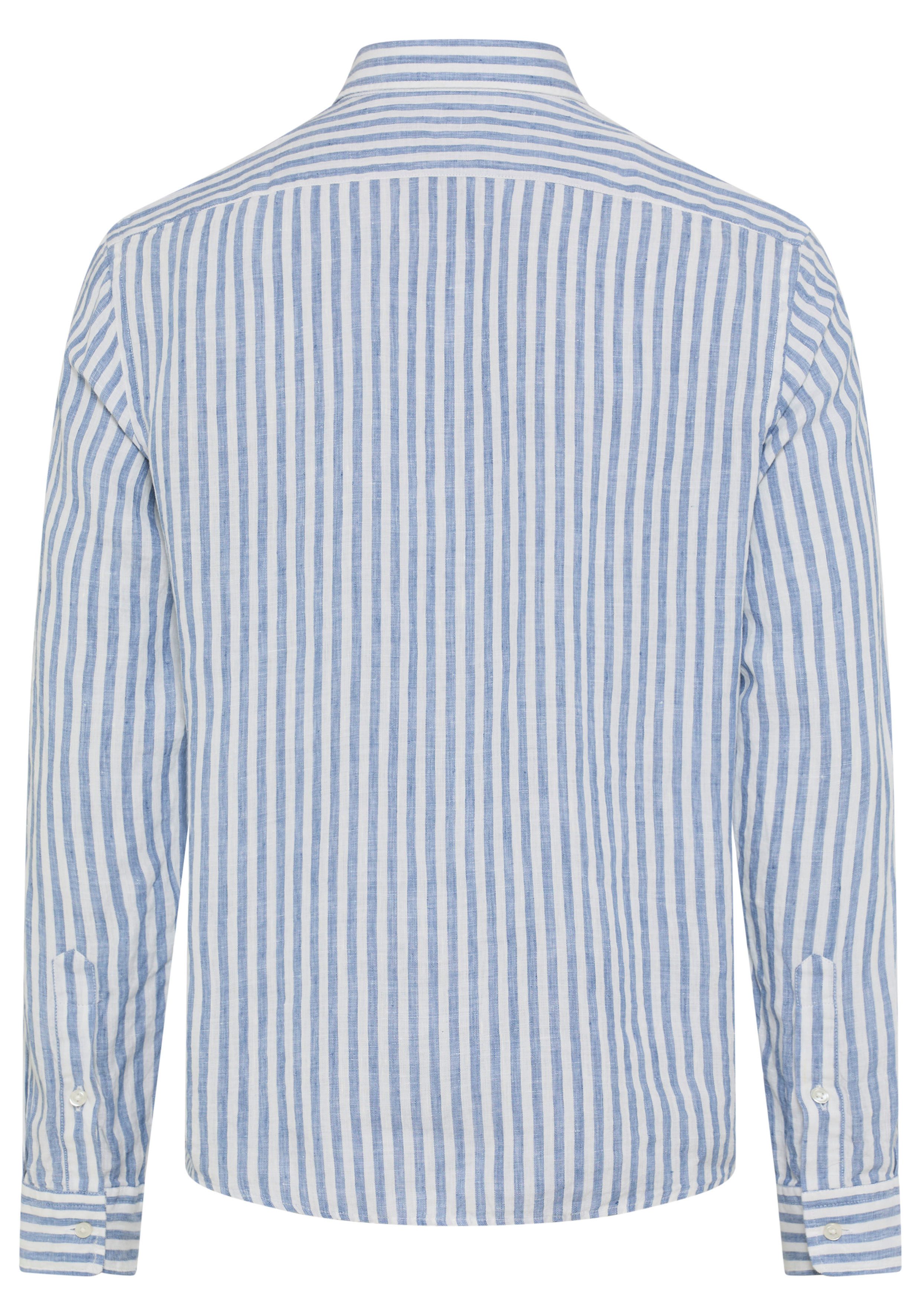 BOSS Leinenhemd LIAM 100% Leinen Premium Sommerhemd, Button-Down-Kragen, regular fit