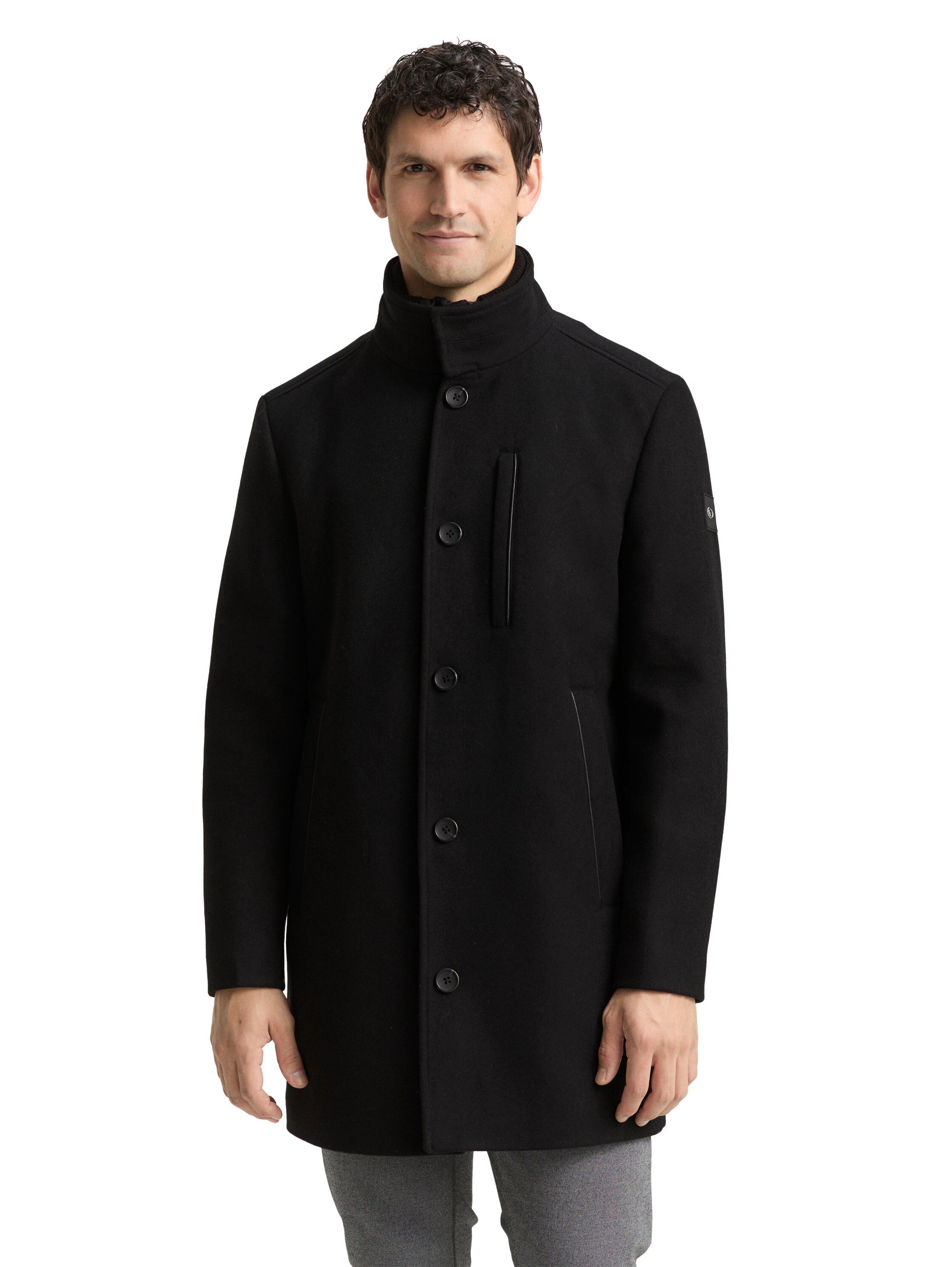 TOM TAILOR Wollmantel mit abnehmbarer Innenjacke