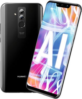 Huawei Mate 20 Lite Dual Sim SNE-LX1 64GB LTE Smartphone Black Smartphone (16 cm/6,3 Zoll, 64 GB Speicherplatz, 20 MP Kamera, Quad-Kamera (2xRück- und 2xFrontkameras)