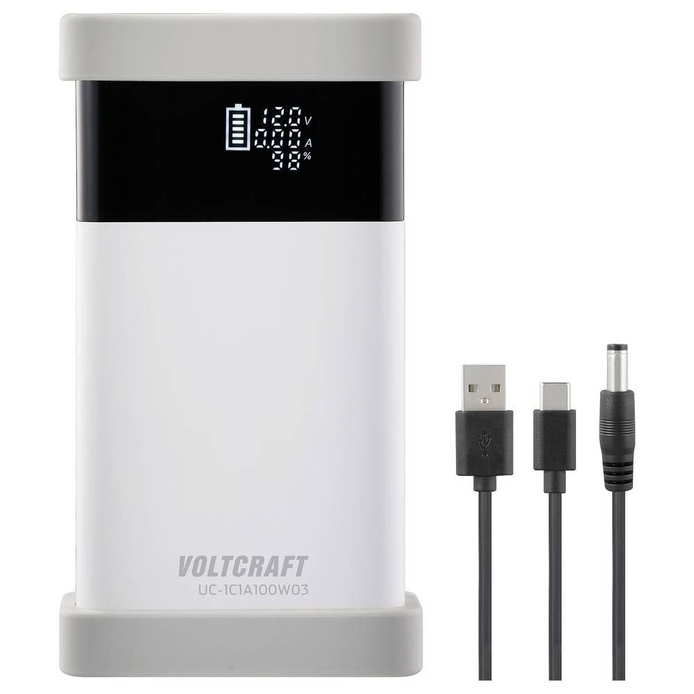 VOLTCRAFT UC-1C1A100W03 USB Ladegerät 100 W 1x USB-C®, 1x USB-A USB PD 3.0 Pure USB-Ladegerät (mit Europa-Adapter)