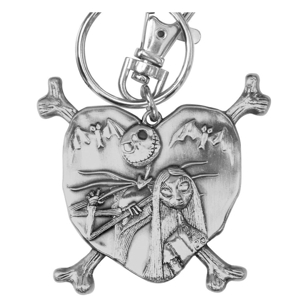 Schlüsselanhänger Nightmare before Christmas Metall-Schlüsselanhänger Jack and Sally