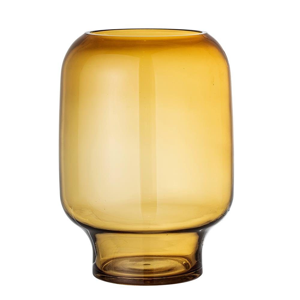 Bloomingville Dekovase Adine, Vase Gelb Glas Blumenvase Glasvase