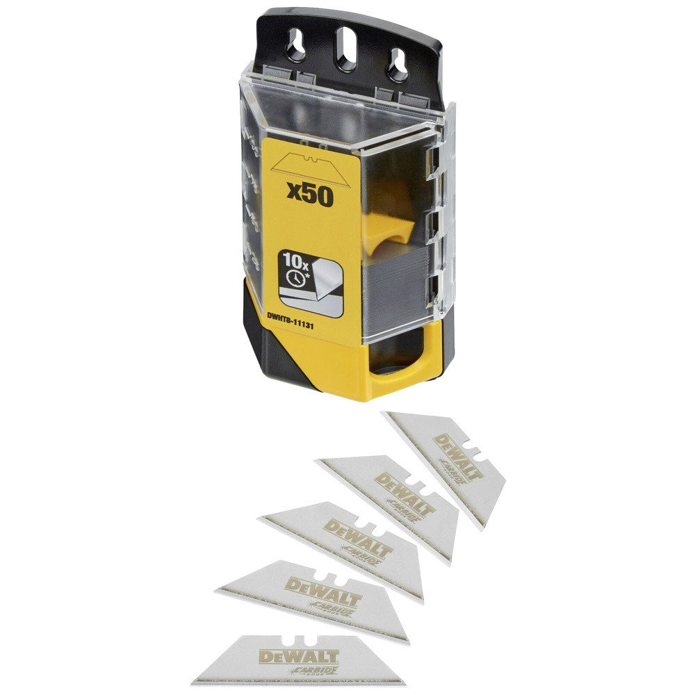 DeWalt Cuttermesser DEWALT DWHT8-11131 Wolframcarbid-beschichtete Universal-Trapezklingen