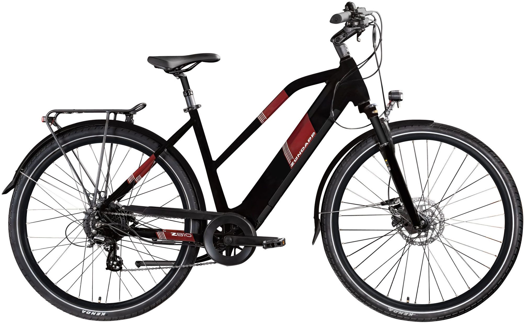 Zündapp E-Bike Trekkingrad Z810, 8 Gang Shimano Altus RD-M310 Schaltwerk, Kettenschaltung, Heckmotor, 550 Wh, Pedelec, Elektrofahrrad für Damen und Herren