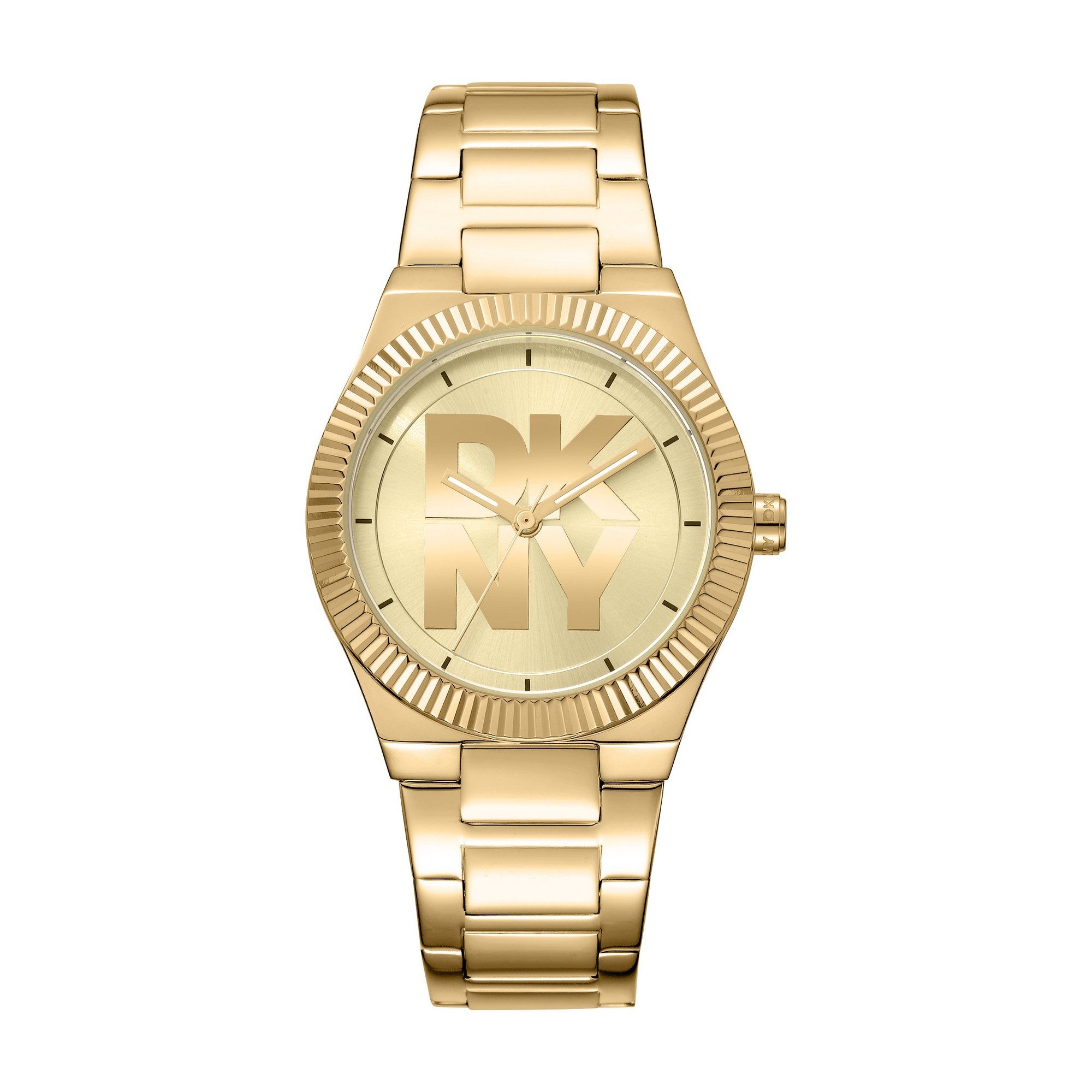 DKNY Quarzuhr Logo watch DK1L102M0035, Armbanduhr, Damenuhr, Edelstahlarmband, analog
