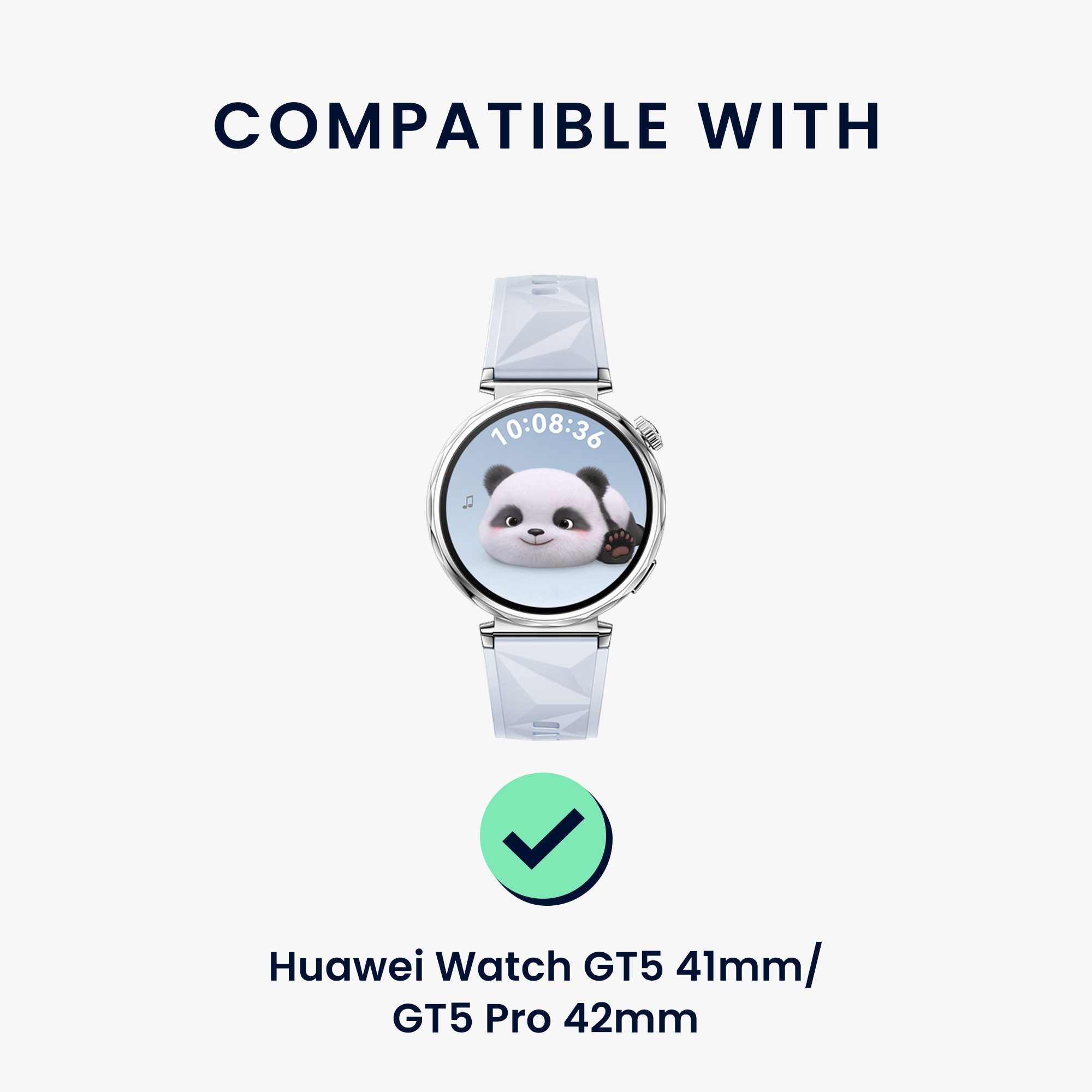 kwmobile Ersatzarmband für Huawei Watch GT5 41mm / GT5 Pro 42mm Armband Smartwatch, 1-tlg., Fitnesstracker Silikon Band mit Magnetverschluss