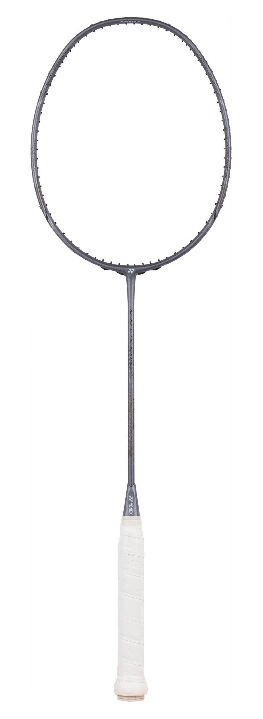 Yonex Badmintonschläger Nanoflare Nextage (grifflastig, mittel) grau - besaitet, Gewichtsklasse: 4U/G5