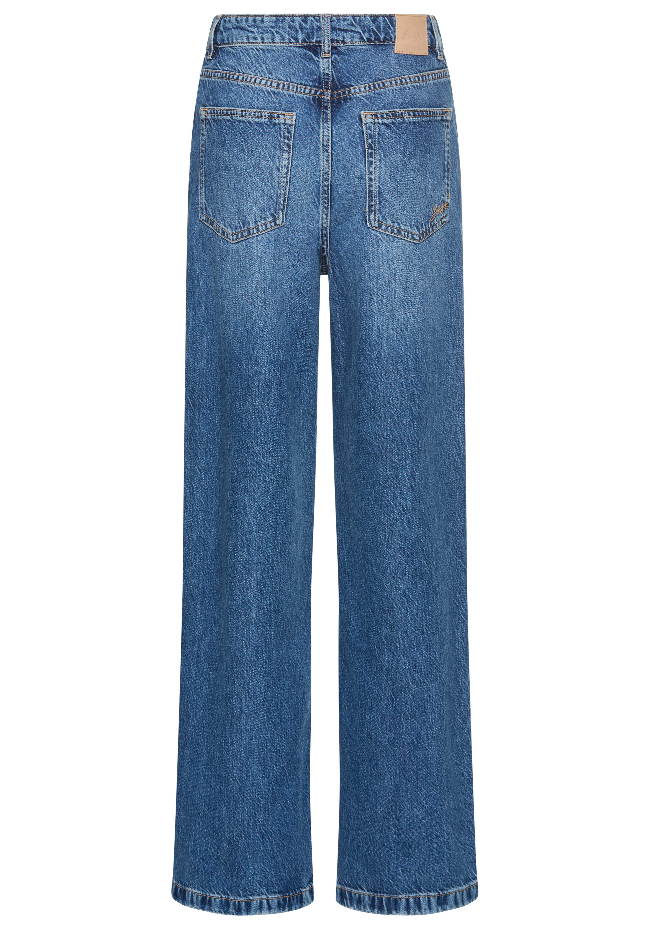 BOSS ORANGE Weite Jeans Marlene High Rise Premium Damenmode mit hohem Bund, High Waist