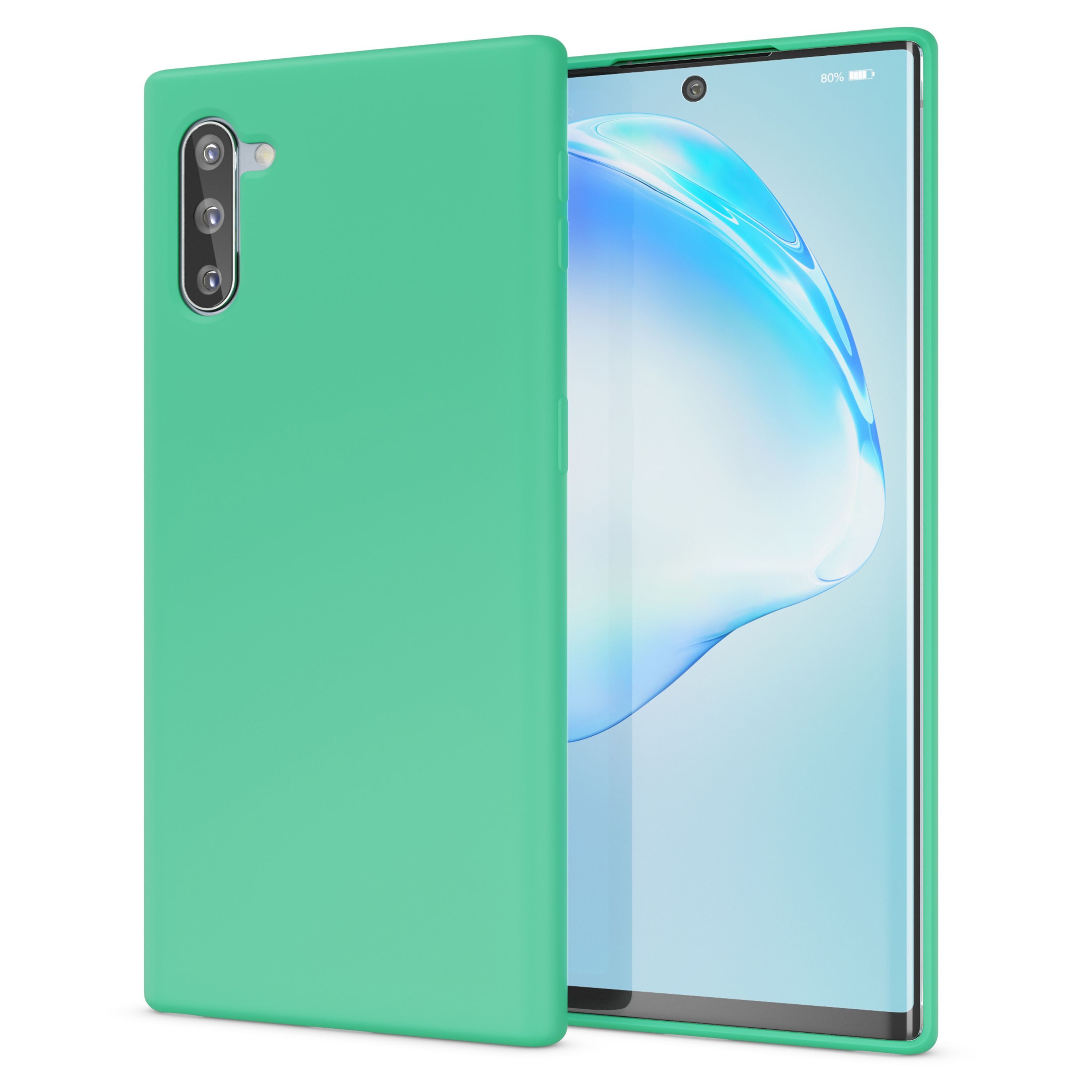 Nalia Smartphone-Hülle Samsung Galaxy Note 10 16 cm (6,3 Zoll), Neon Silikon Hülle / Bunt Leuchtend / Rutschfest / Flexibel / Weich
