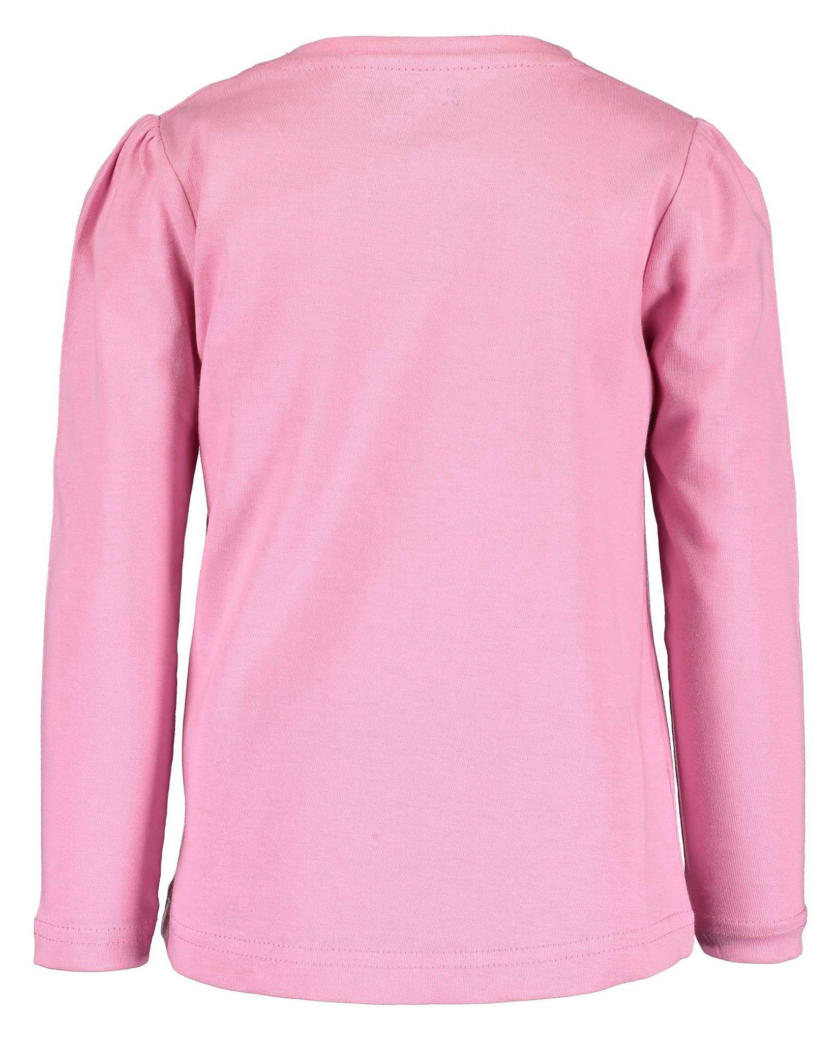 Longsleeve (2-tlg) + reiner aus Baumwolle, Pink Doppelpack Blue Seven Azalee Frontprint für Longsleeve mit Mädchen Orig