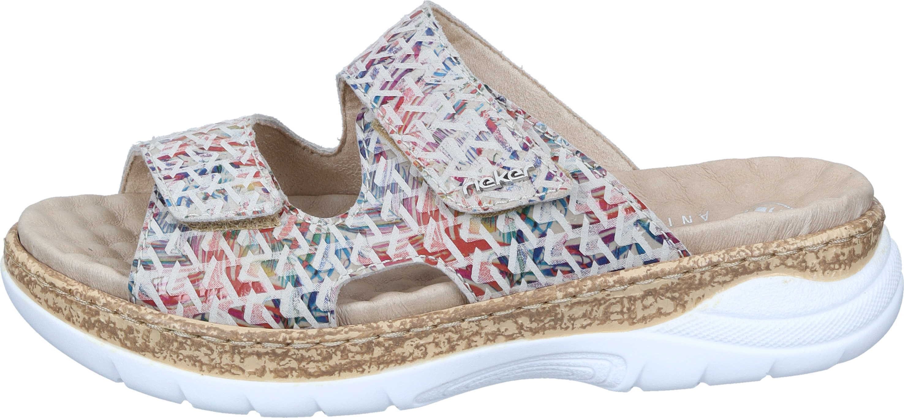 Rieker Pantoletten Pantolette aus Nubukleder günstig online kaufen