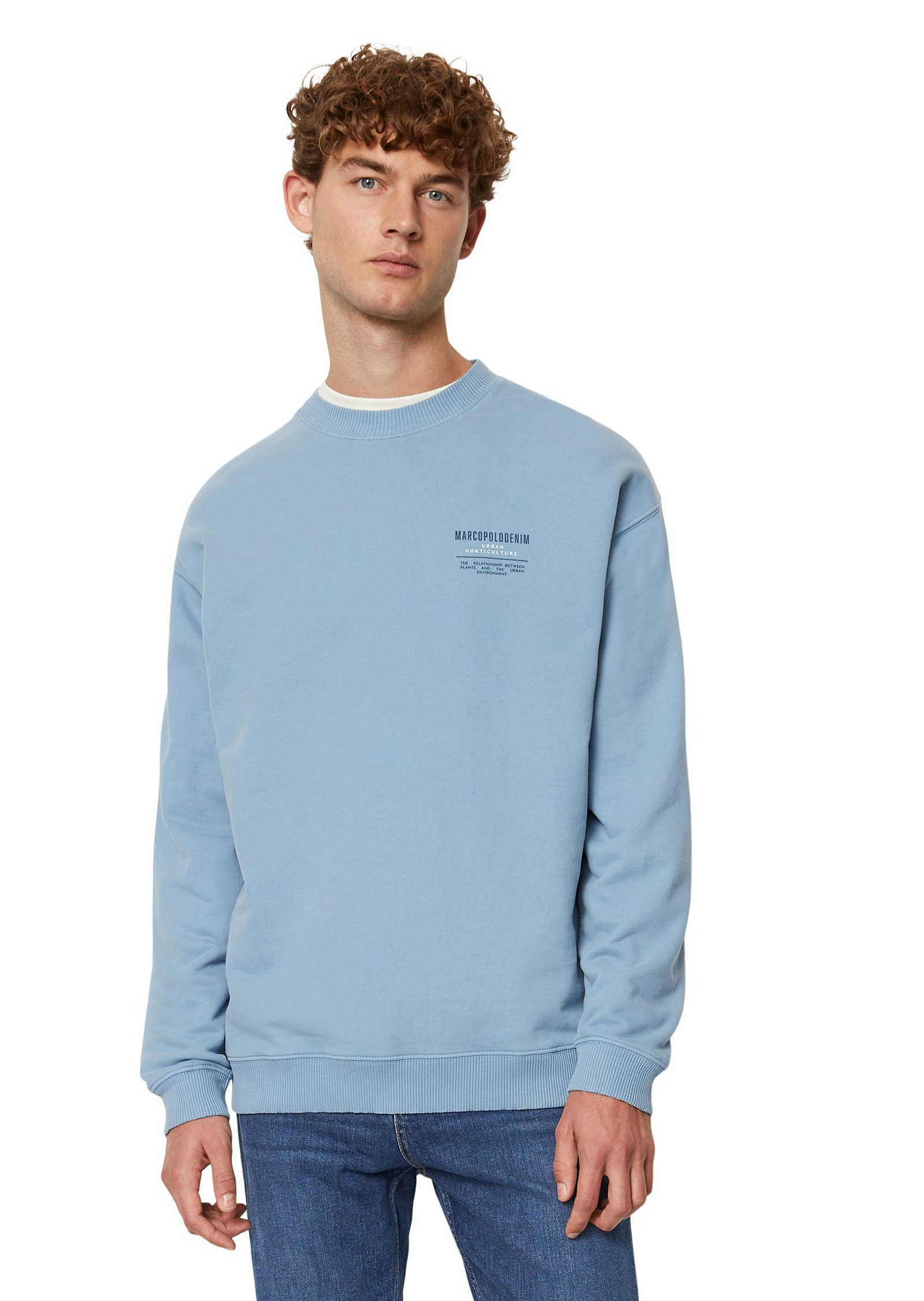 Marc O'Polo Sweatshirt mit Front- und Rücken-Print