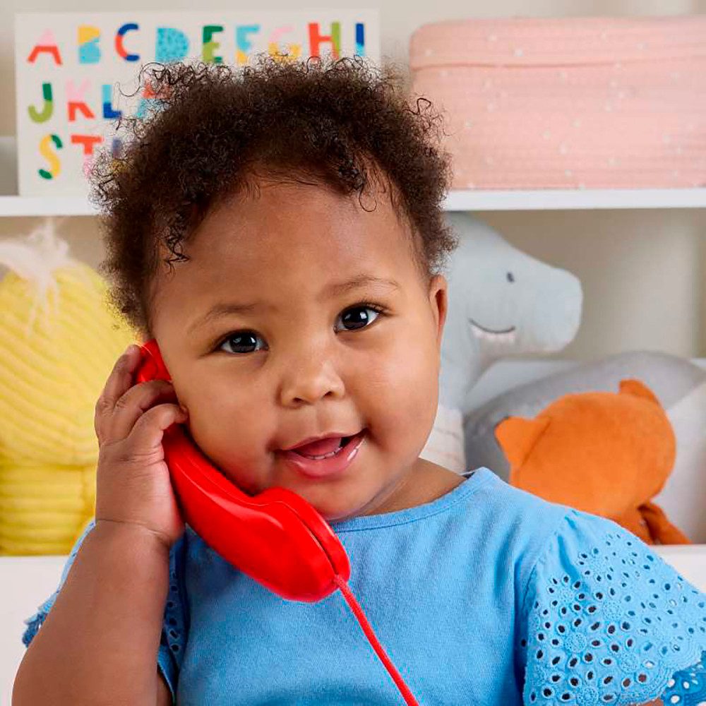 Fisher-Price® Lernspielzeug Rotes Plappertelefon, mit Sound