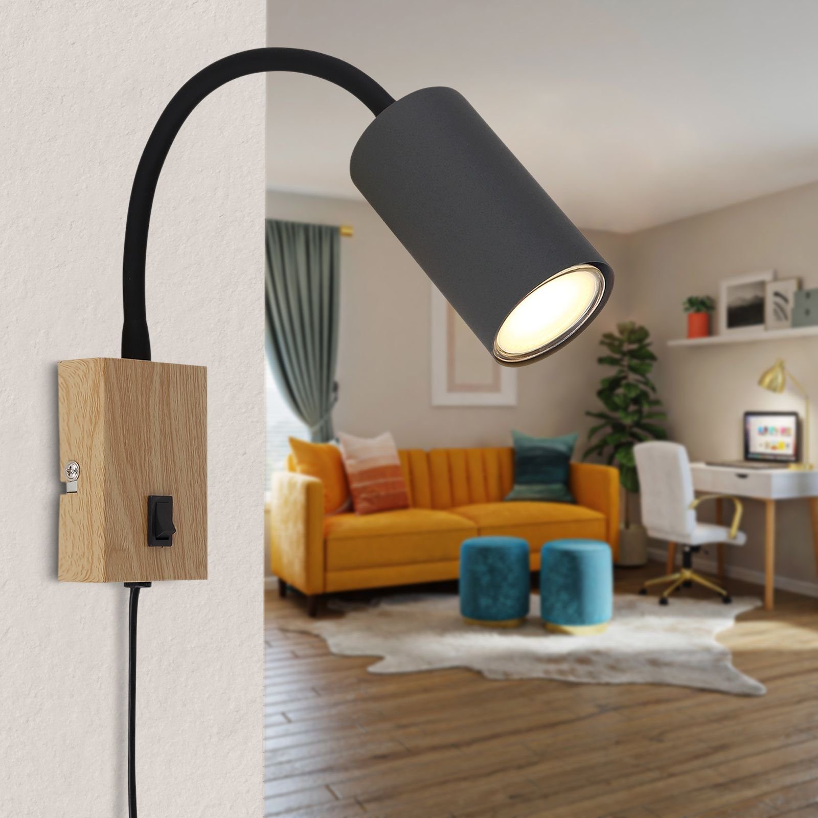 Wohnzimmer Wandleuchte GLOBO Schalter mit Wandlampe Innen Globo Wandleuchte