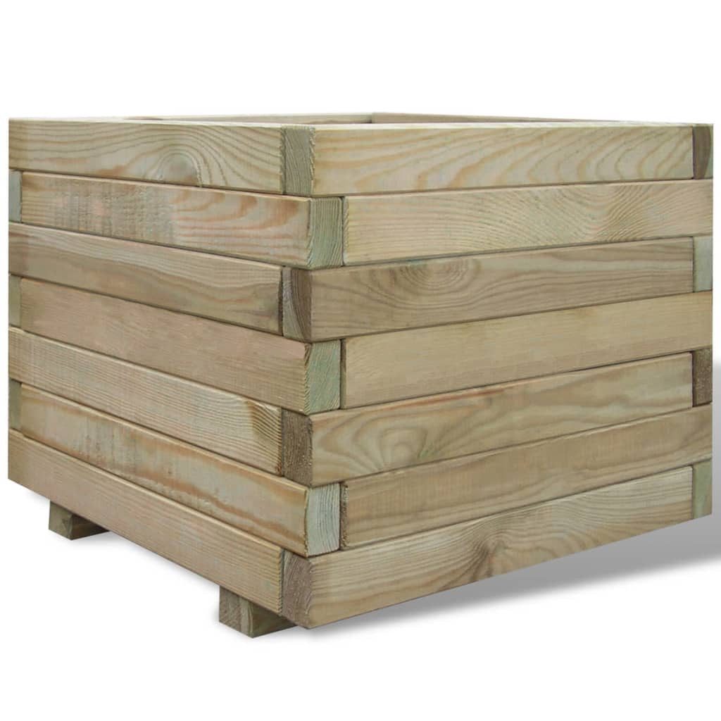 vidaXL Hochbeet Hochbeet 50x50x40 cm Holz Quadratisch (1 St)