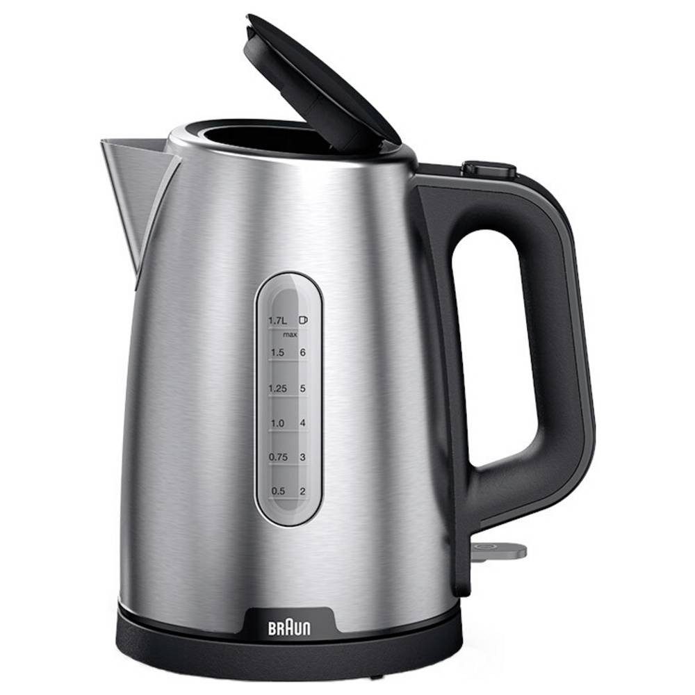 Braun Wasserkocher WK 1500 BK Wasserkocher BPA-frei Schwarz Fassungsvermögen: 1.7 l, BPA-frei