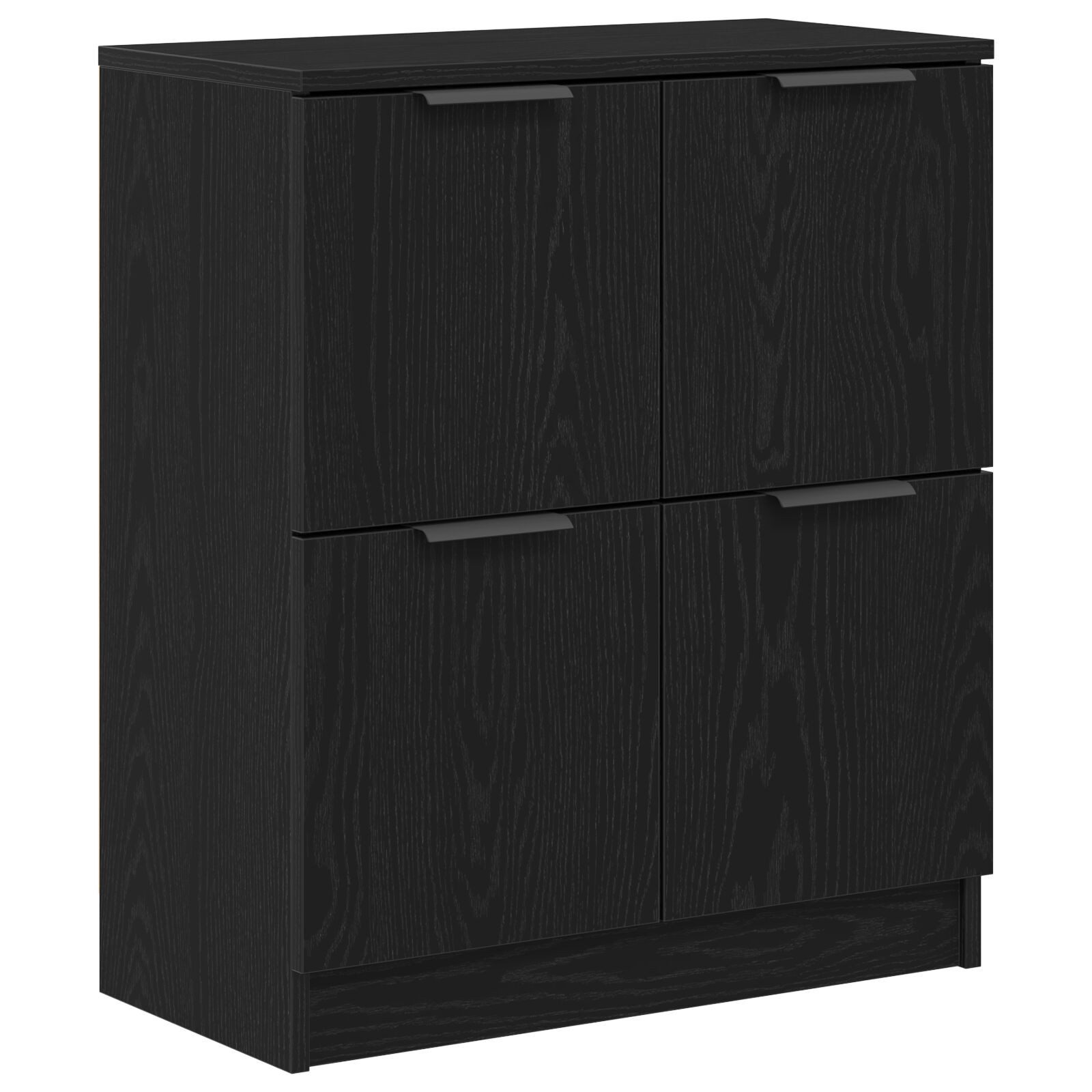 vidaXL Sideboard Sideboard Schwarz Eiche Holzwerkstoff günstig online kaufen