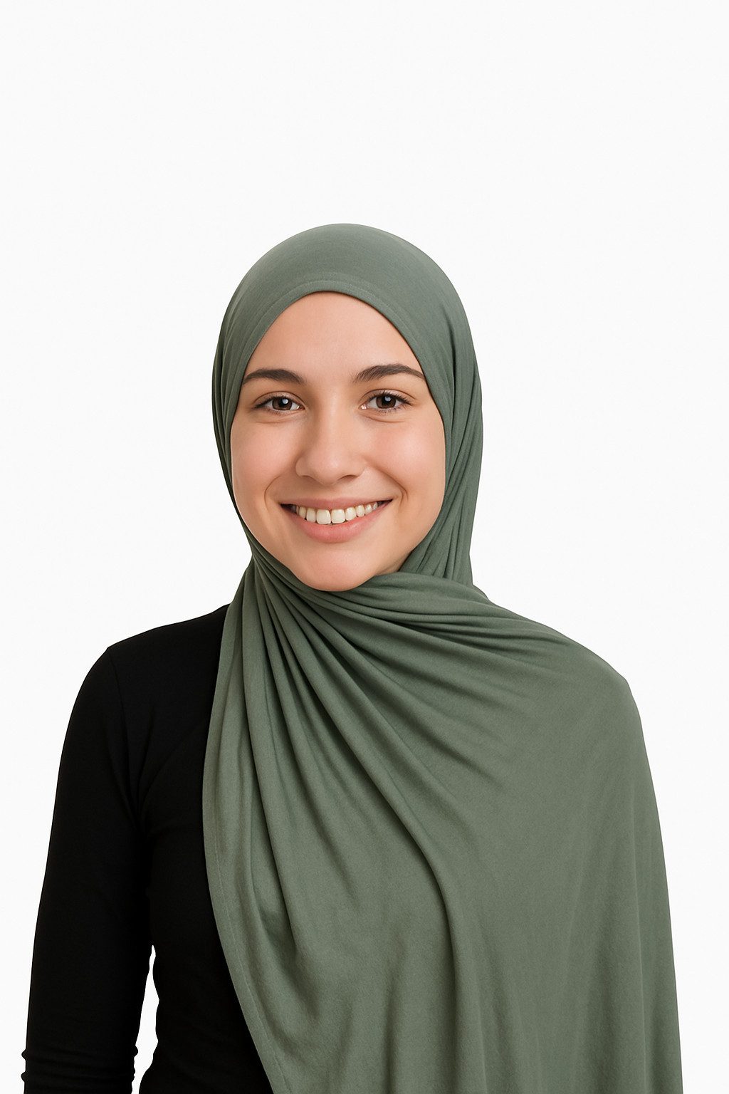 Aymasal Kopftuch Easy Jersey Hijab to-go Kopftuch Schal Türkis Extra lang 180x70